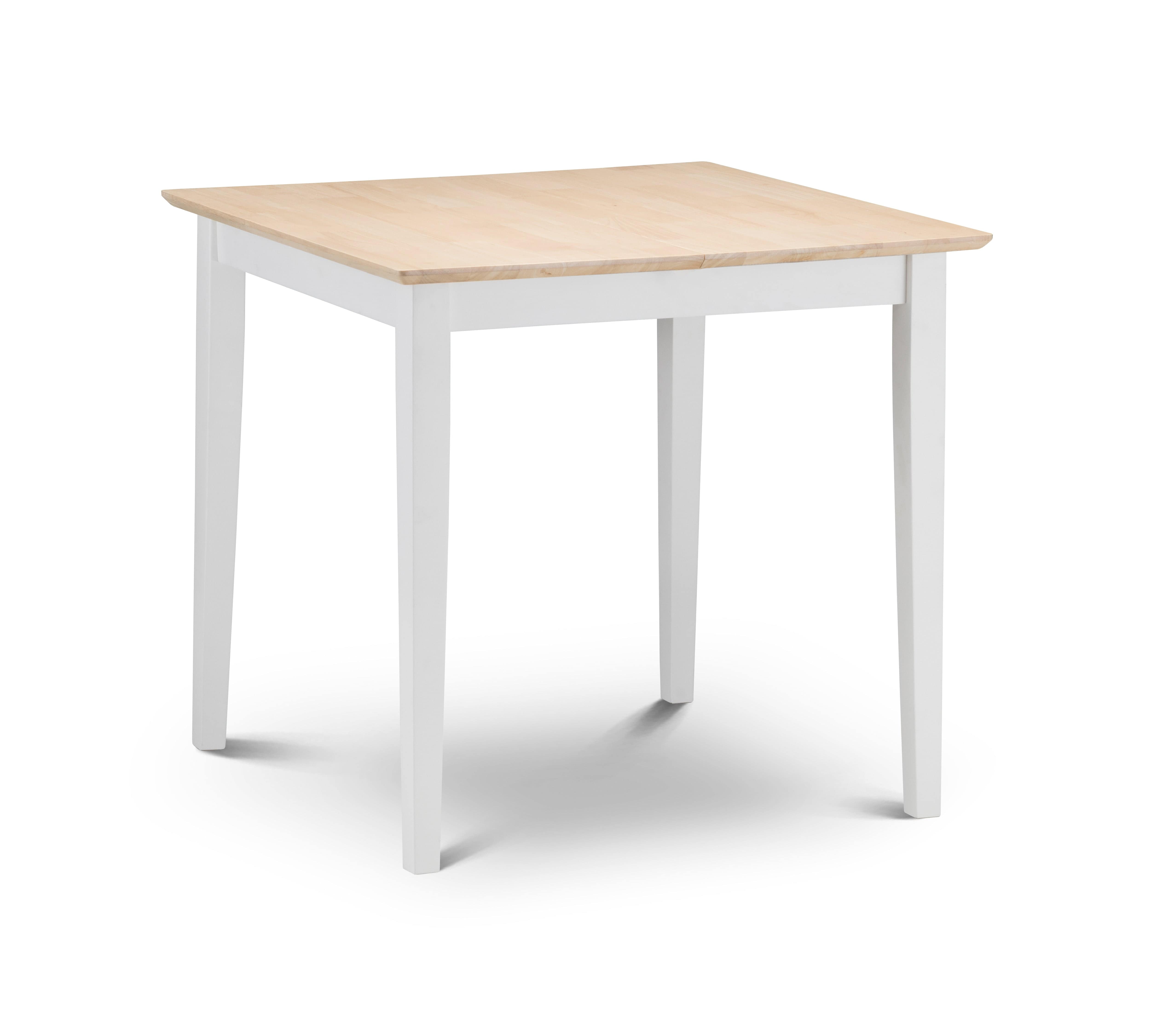 Rufford 2-Tone Dining Table Ivory/Natural – Julian Bowen