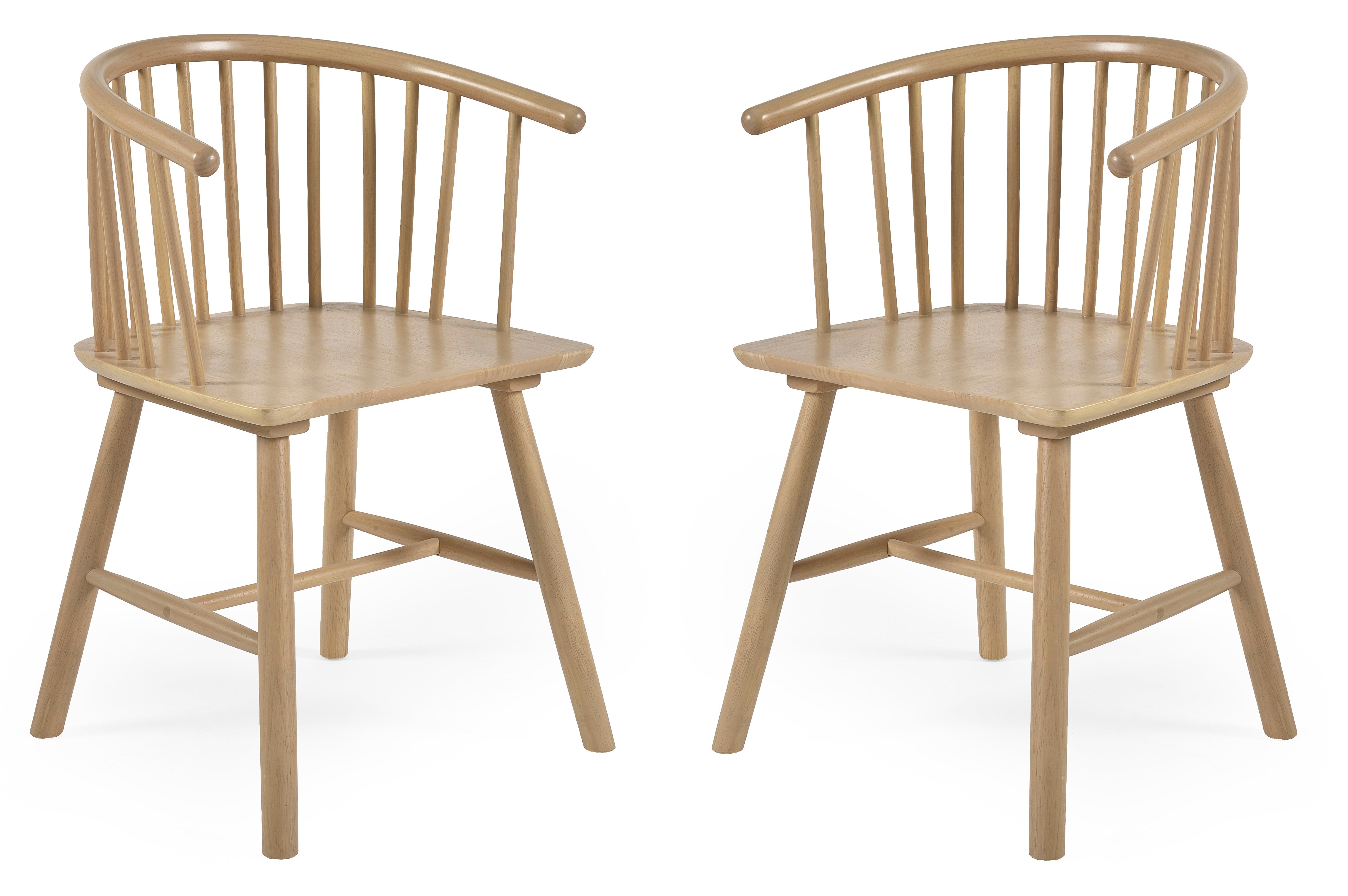 Kaito Oak Dining Chairs (Set of 2) – Julian Bowen