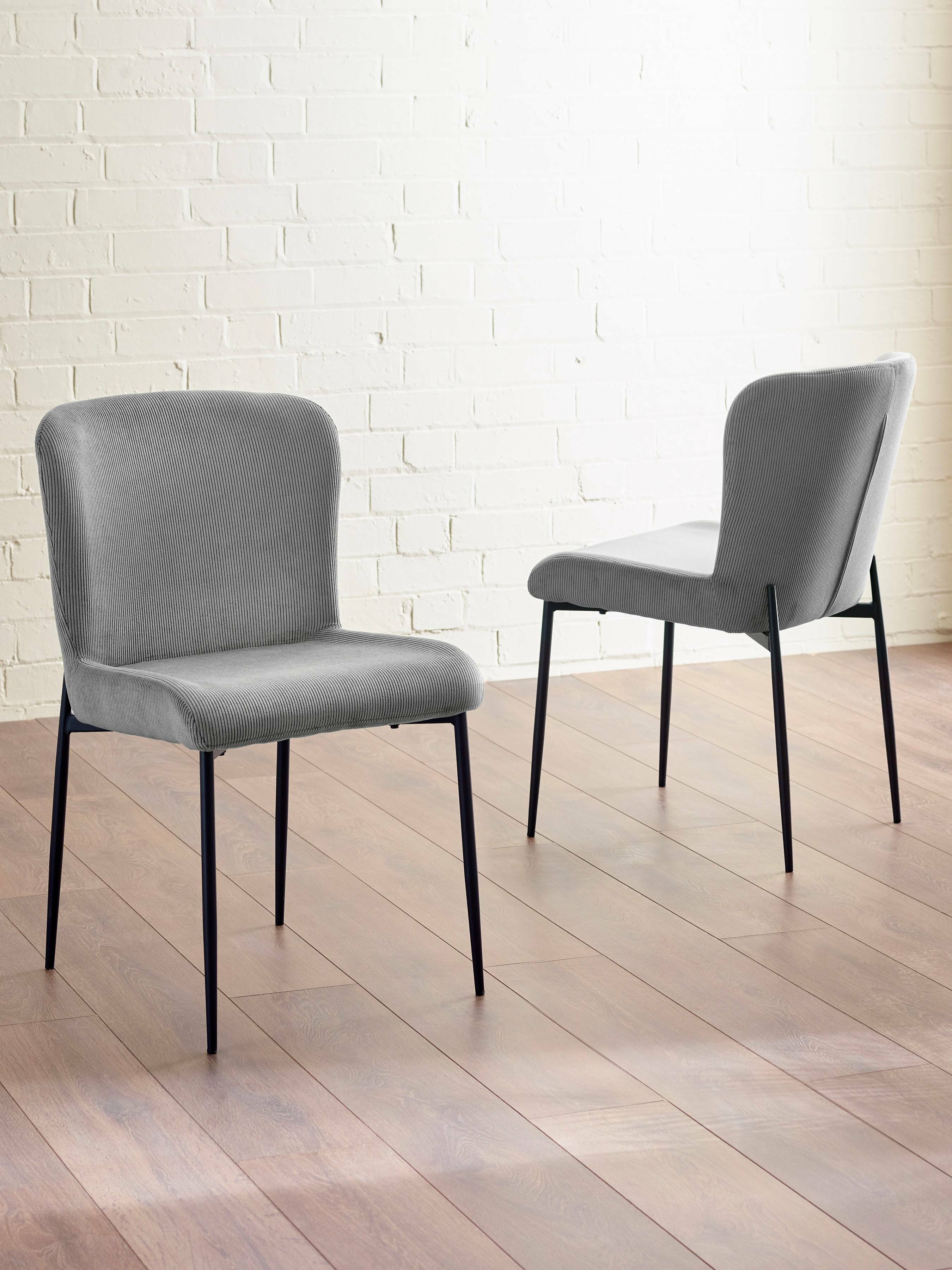 Leonie Dining Chairs - Grey (Set of 2) – Julian Bowen, view 13