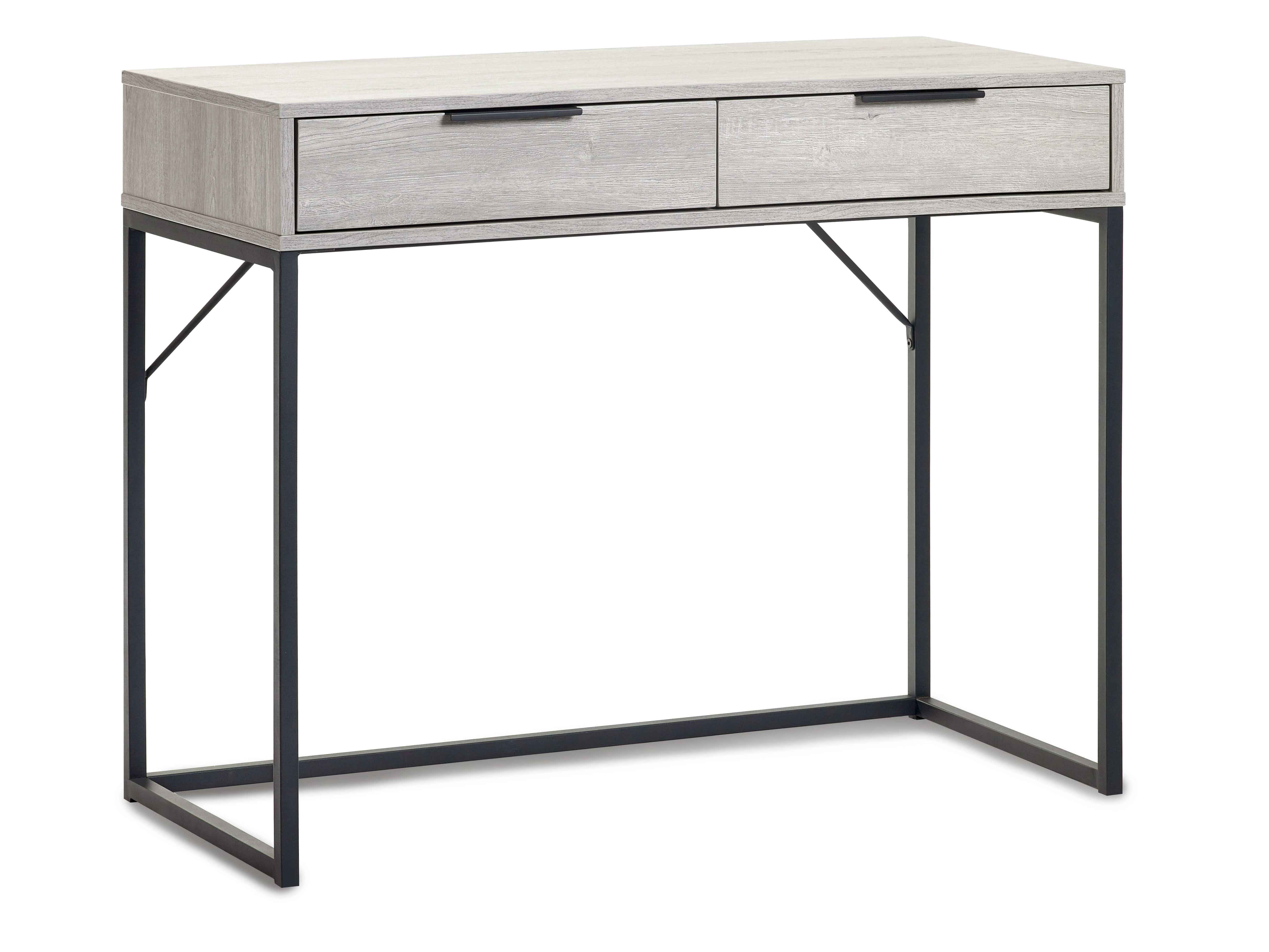 Bali 2 Drawer Dressing Table/Desk - Grey Oak – Julian Bowen