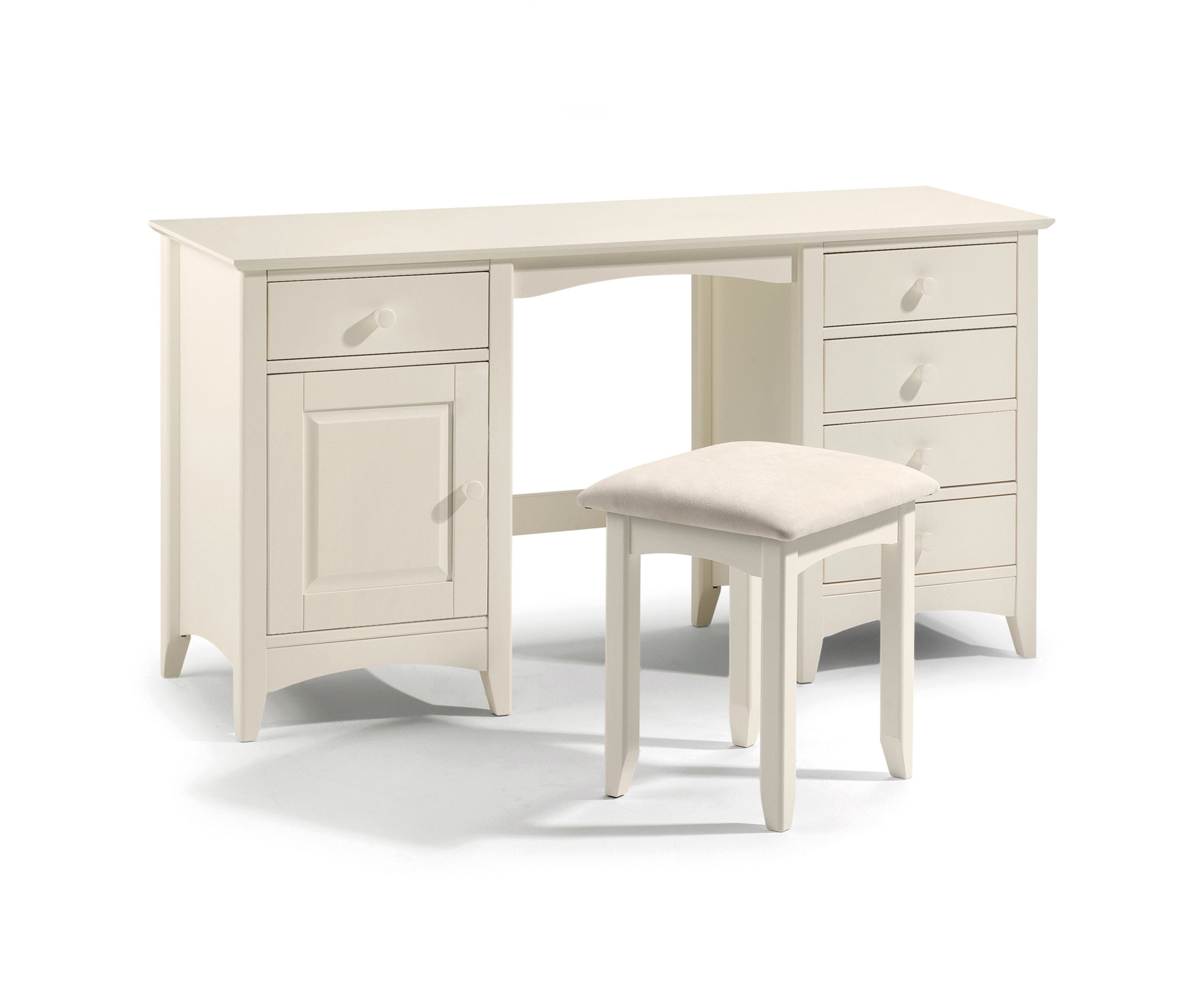 Cameo Dressing Table - Stone White – Julian Bowen
