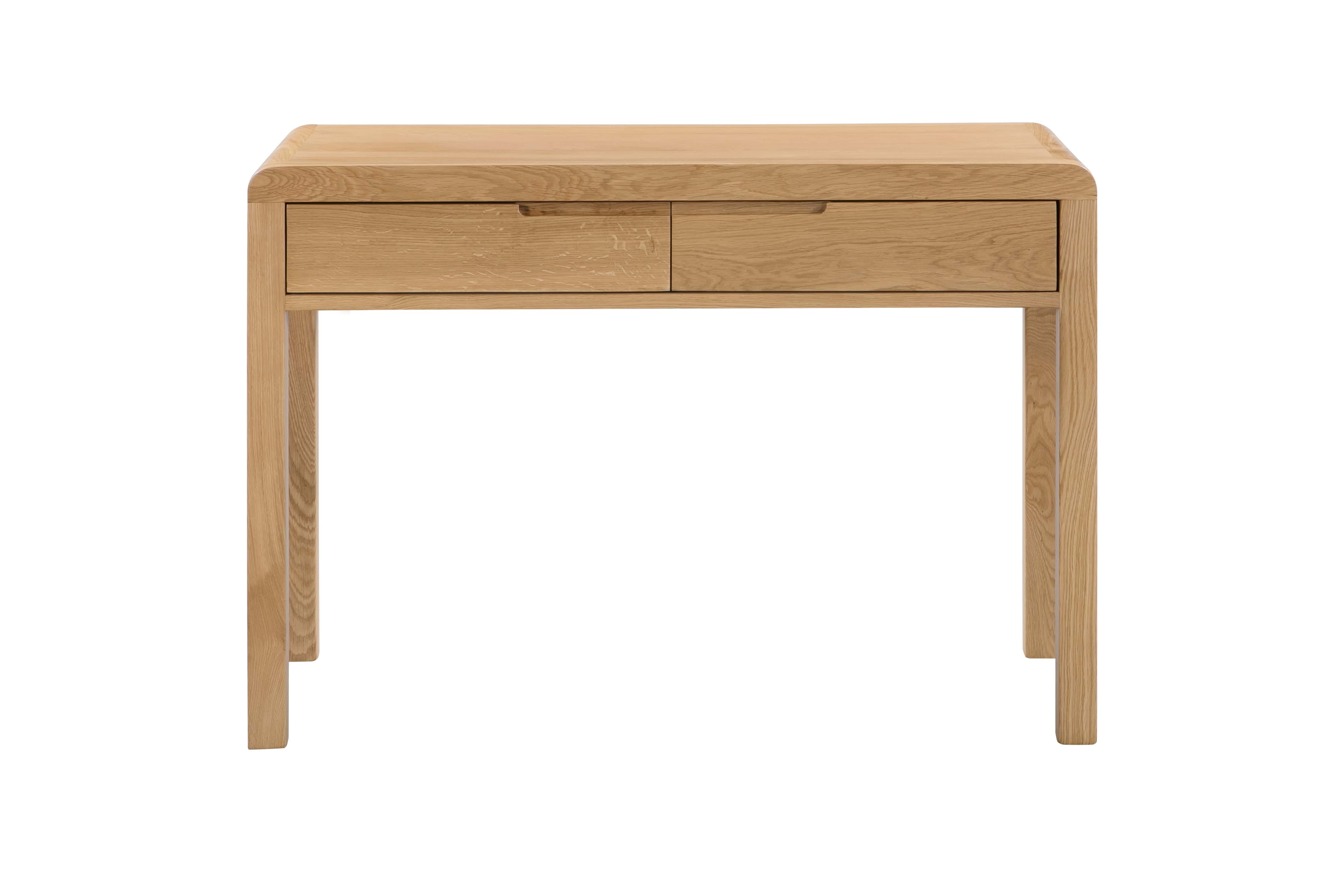Curve Oak 2 Drawer Dressing Table & Stool – Julian Bowen, view 5