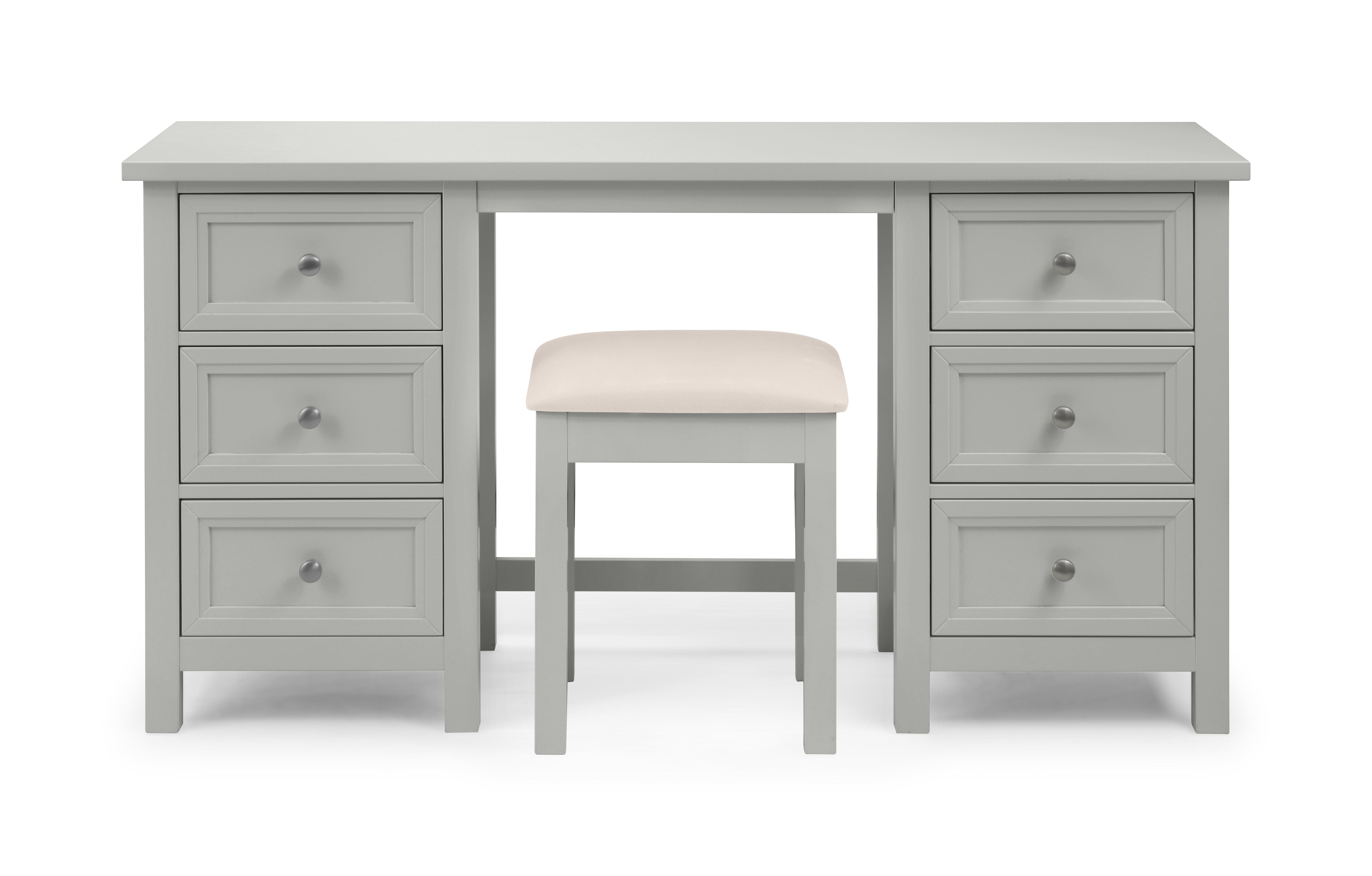 Maine Dressing Table- Dove Grey – Julian Bowen, view 5