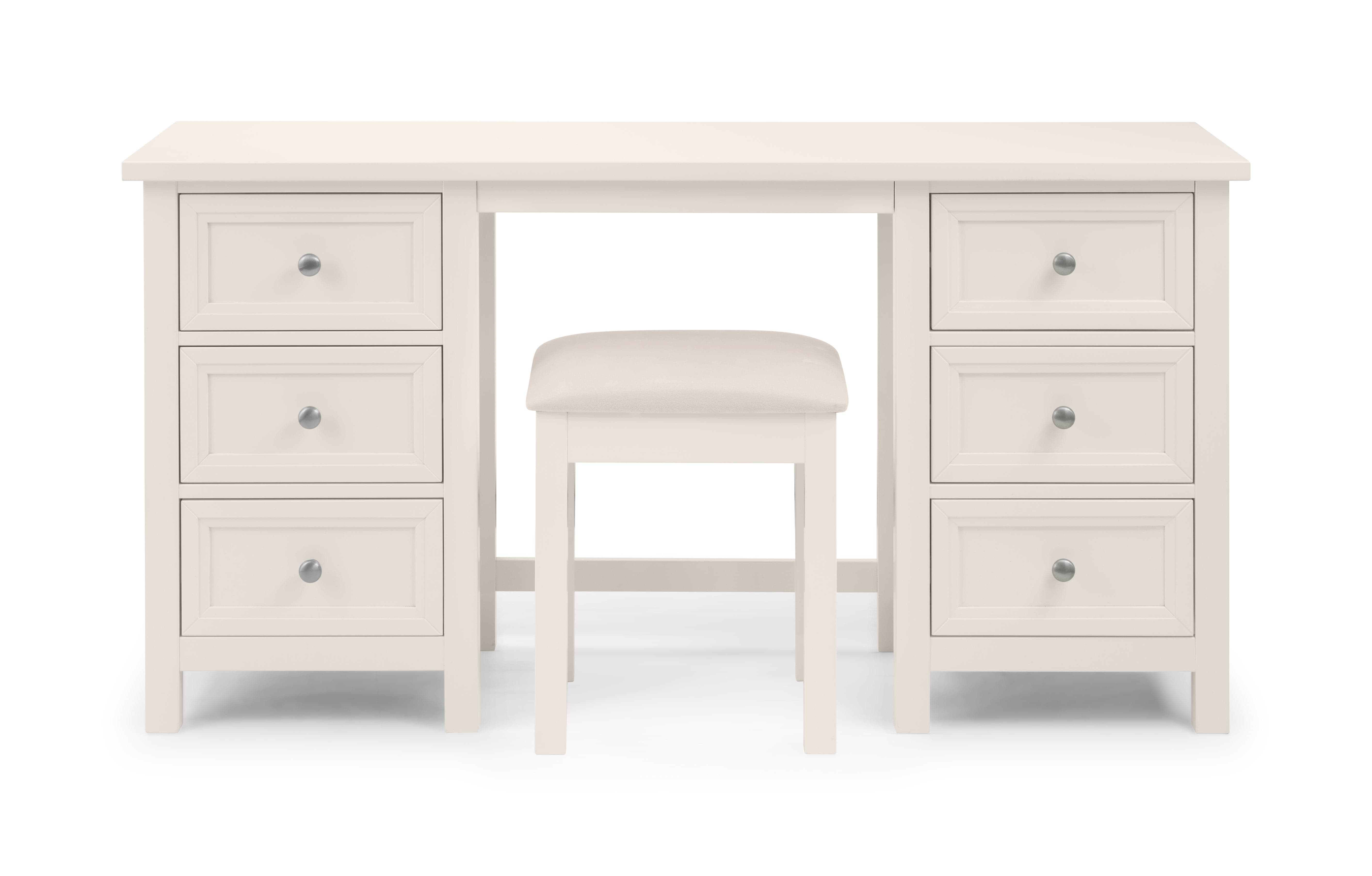 Maine Dressing Table - Surf White – Julian Bowen, view 5