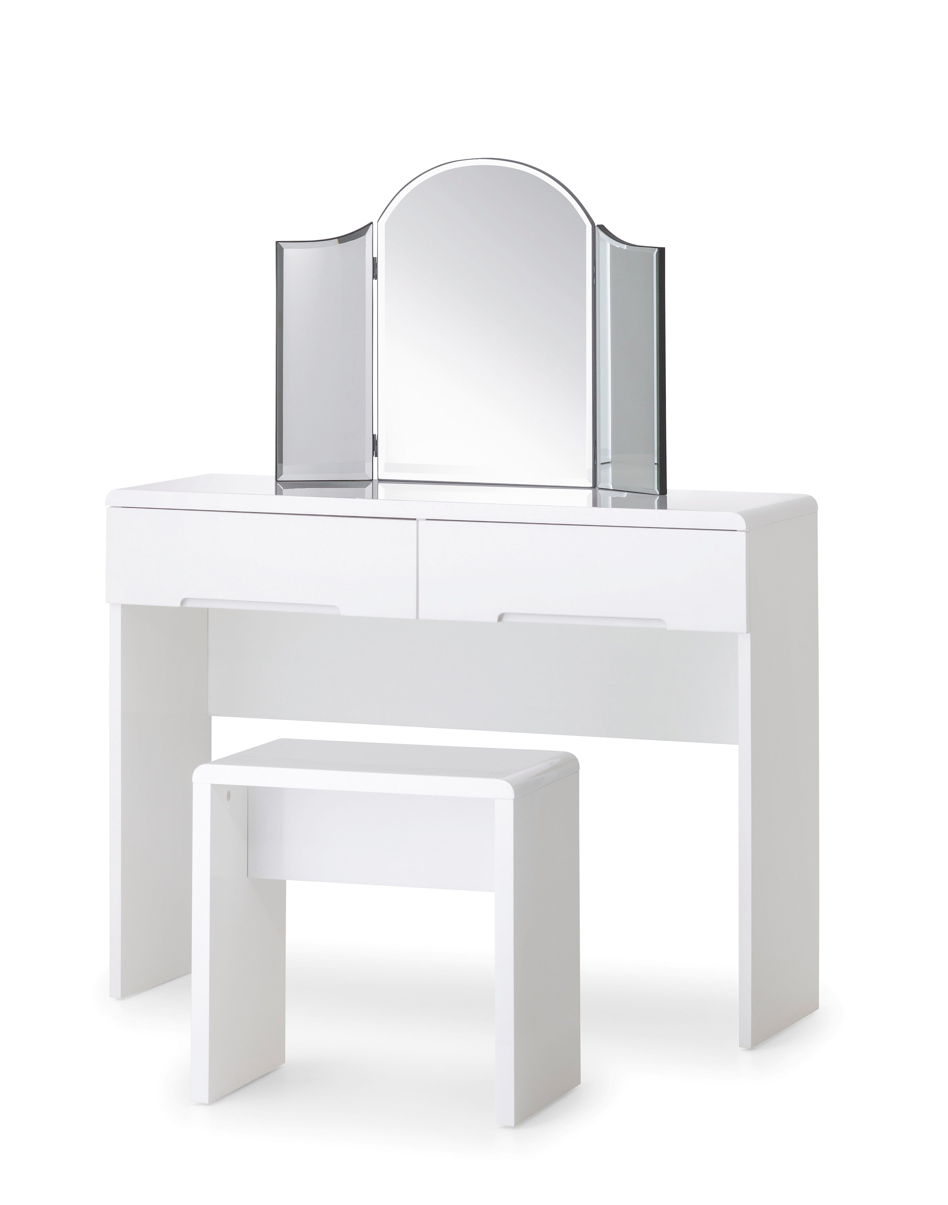 Manhattan Dressing Table With 2 Drawers – Julian Bowen, view 3