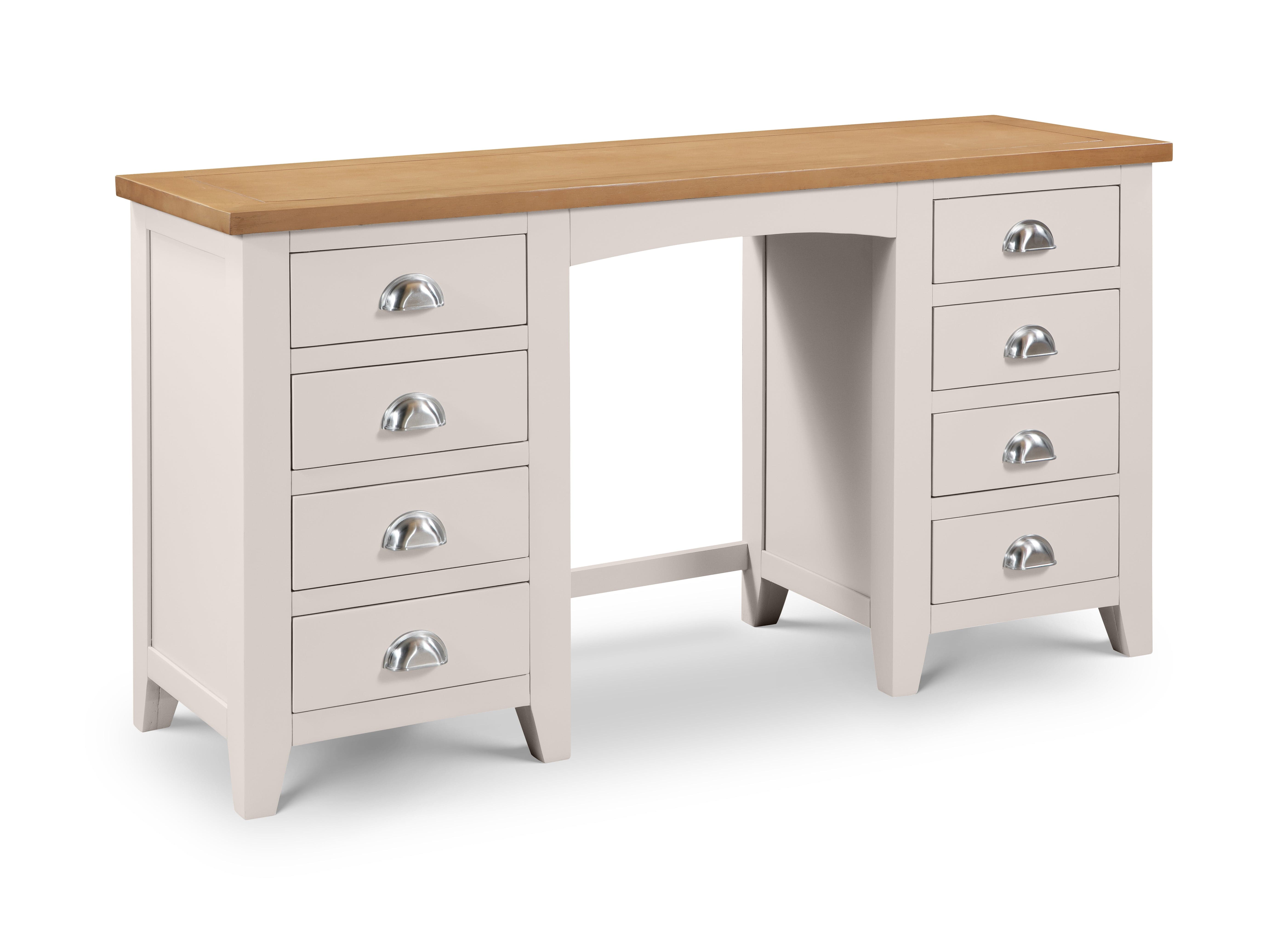 Richmond Twin Pedestal Dressing Table – Julian Bowen, view 2