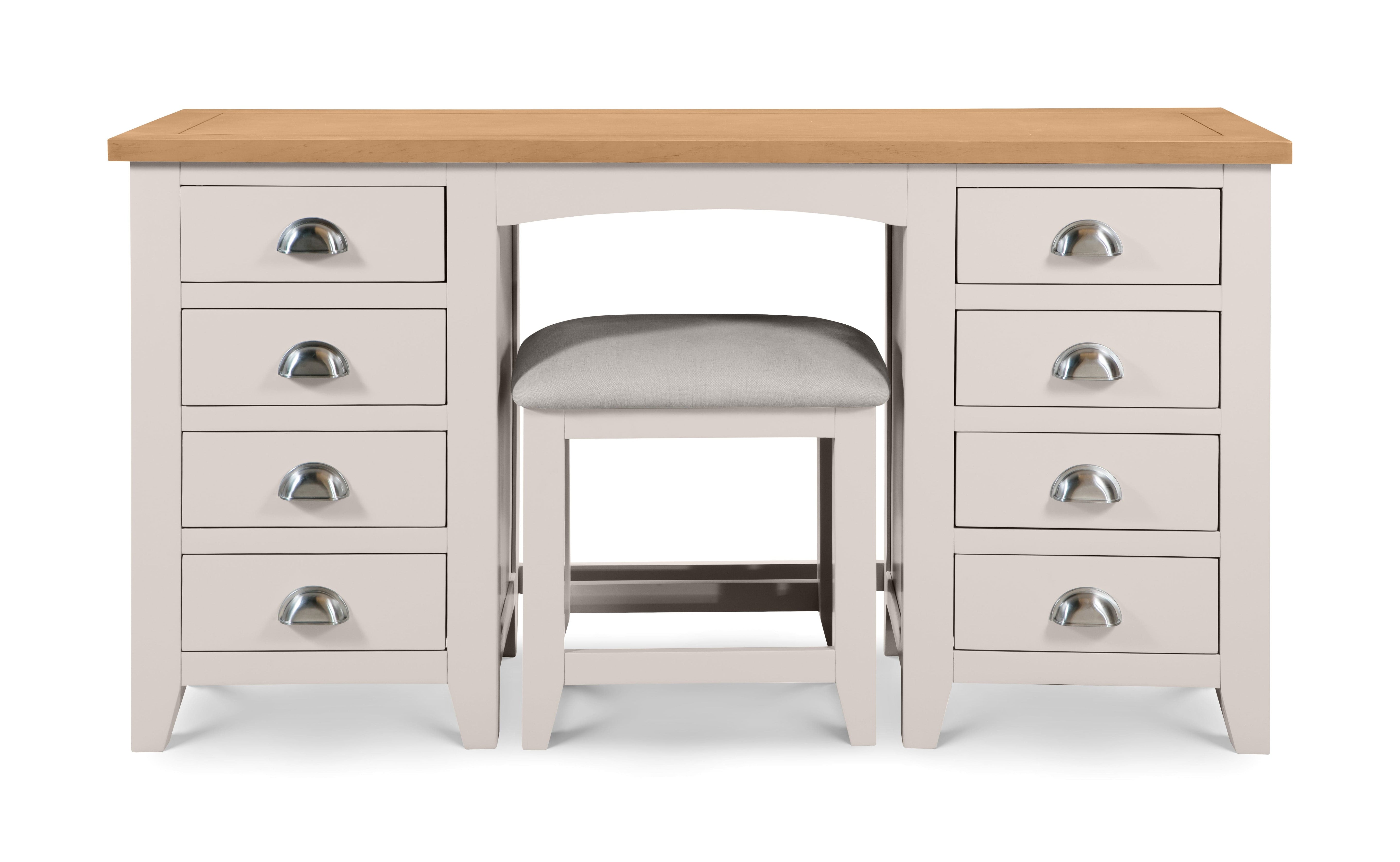 Richmond Twin Pedestal Dressing Table – Julian Bowen, view 6