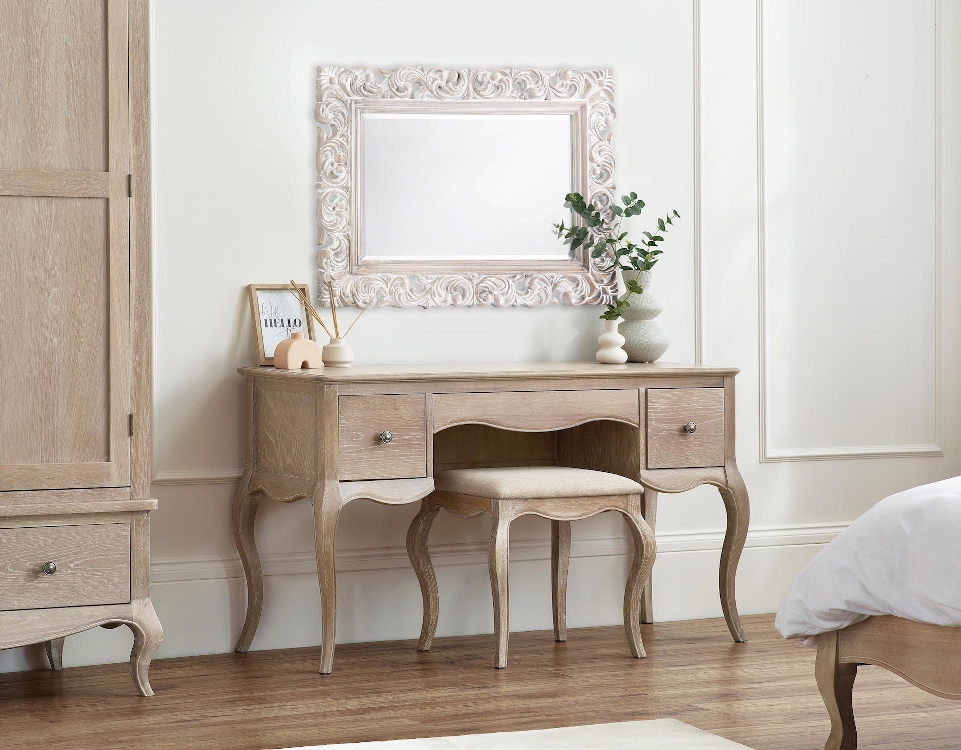 Camille Dressing Table And Stool – Julian Bowen, view 2