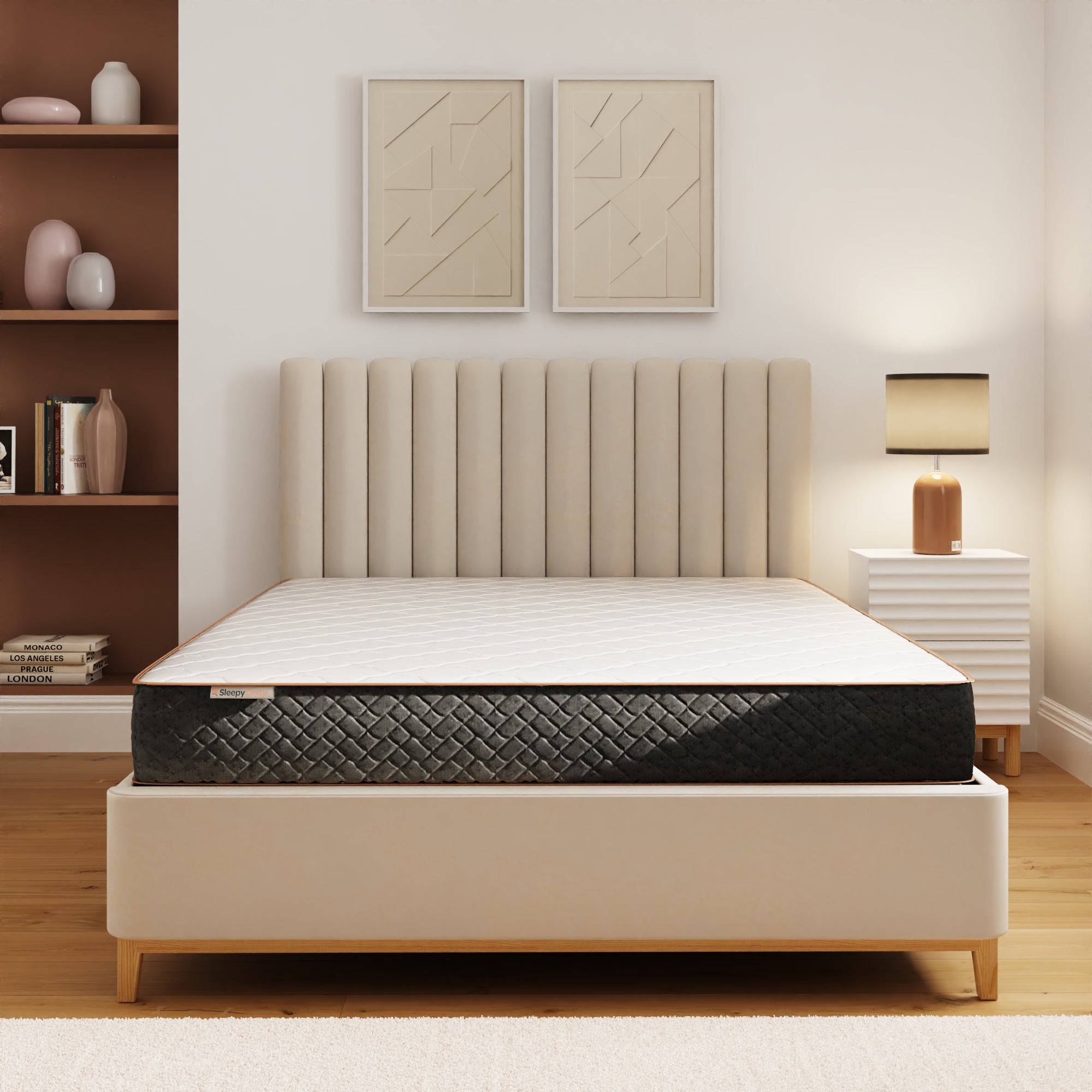 Sleepycastle Pocket Sprung Mattress 135cm – White