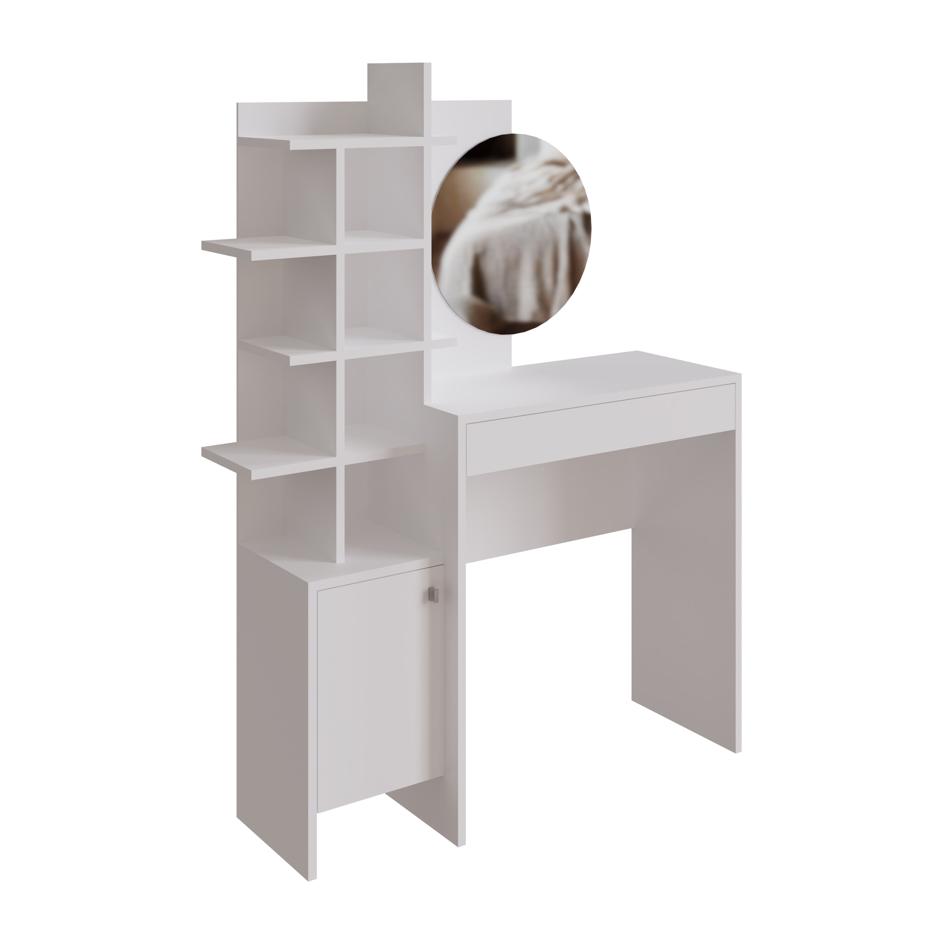 Freyja Dressing Table White/White – GFW