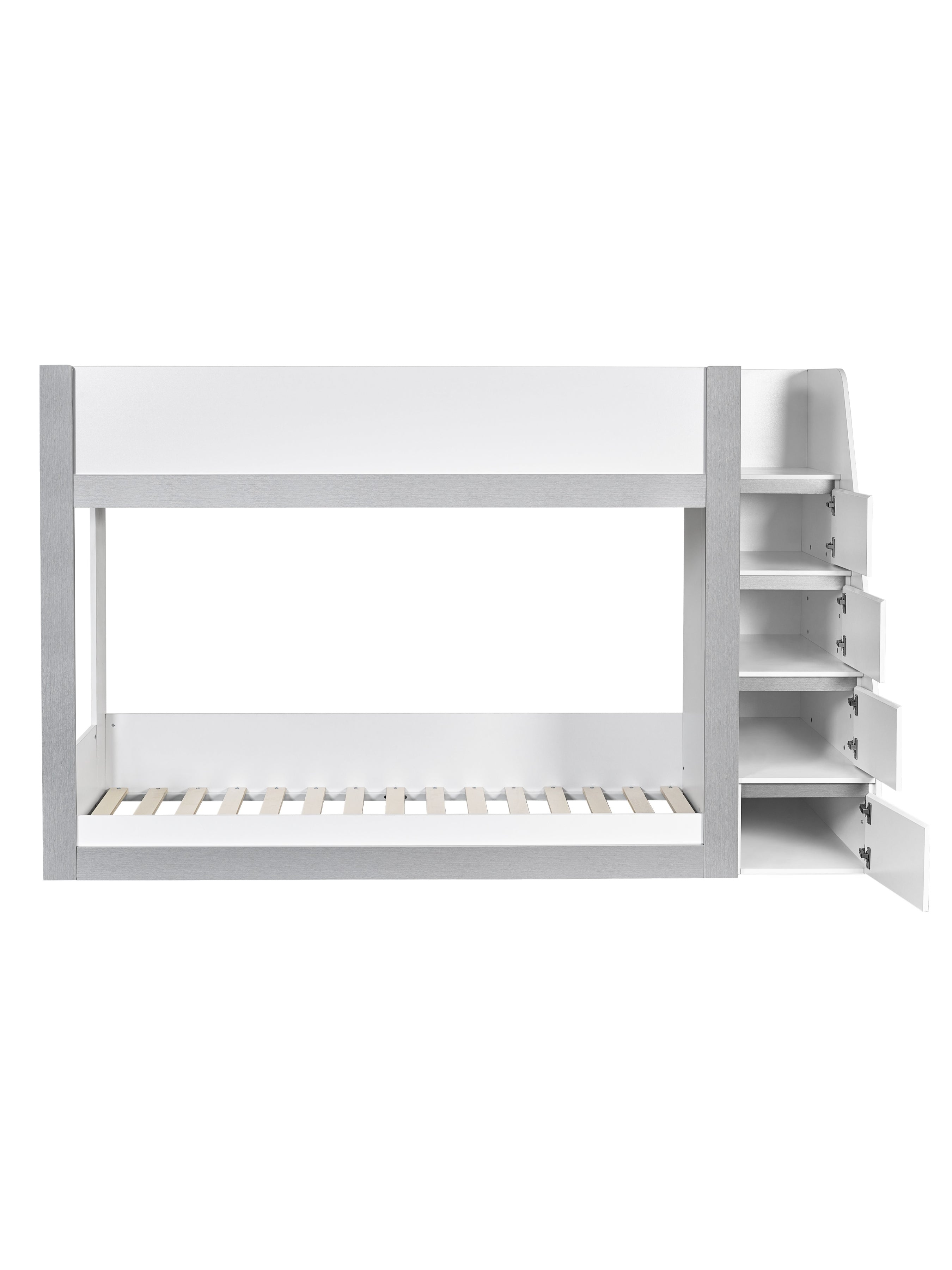 Gaia Bunk Bed - White and Silver – Julian Bowen, view 7