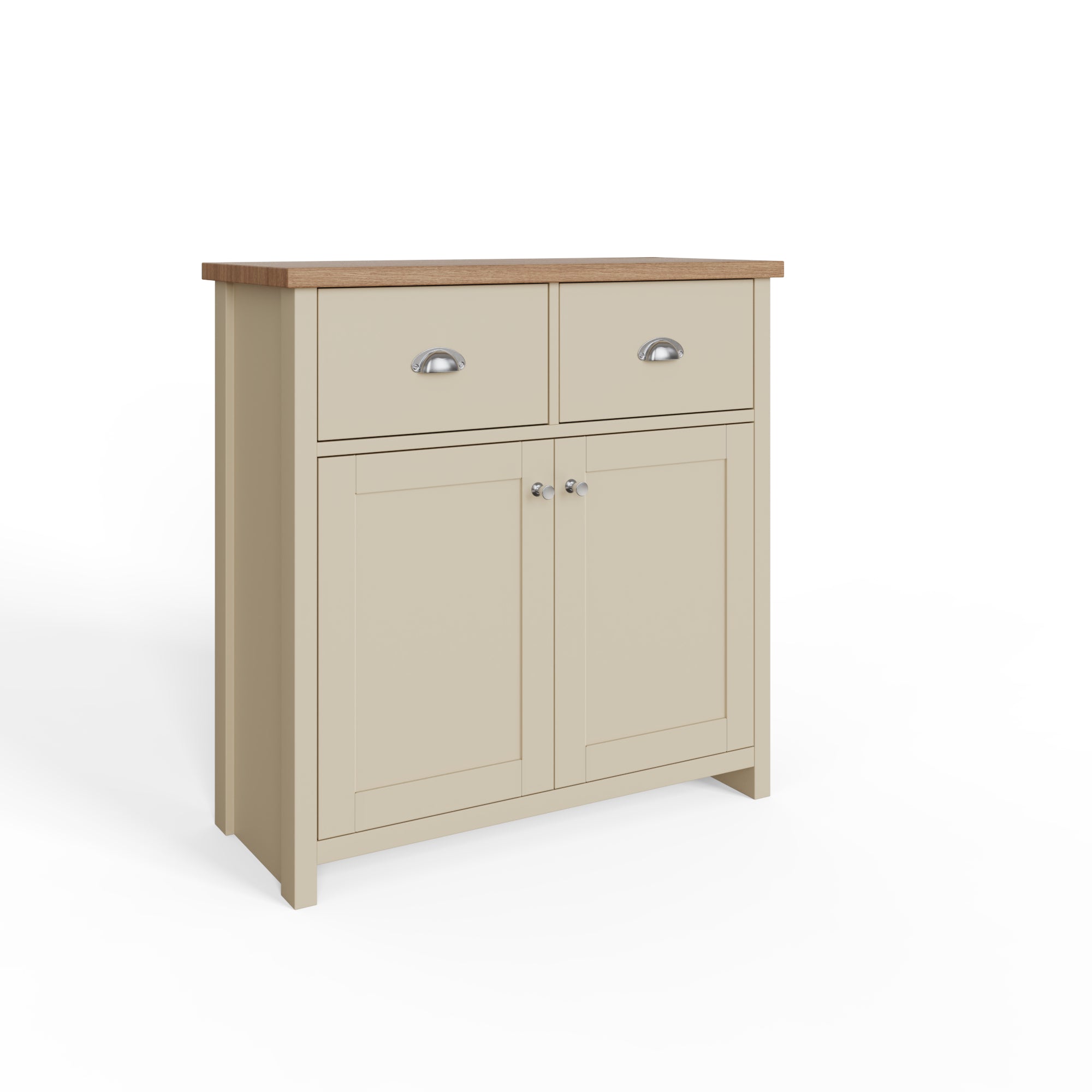Lancaster Compact Sideboard – Cream & Oak