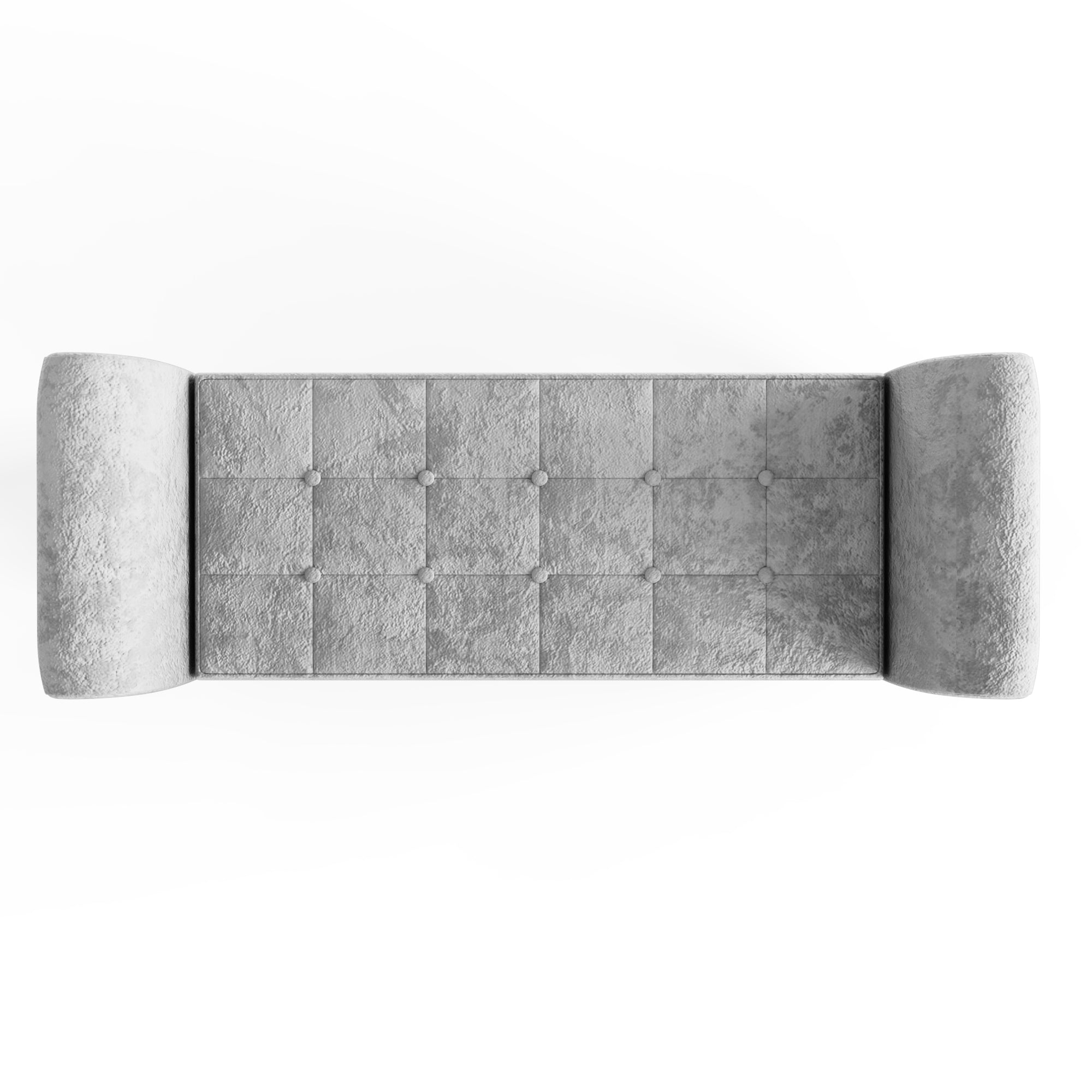 Verona Window Seat Grey Crushed Velvet – GFW, view 9