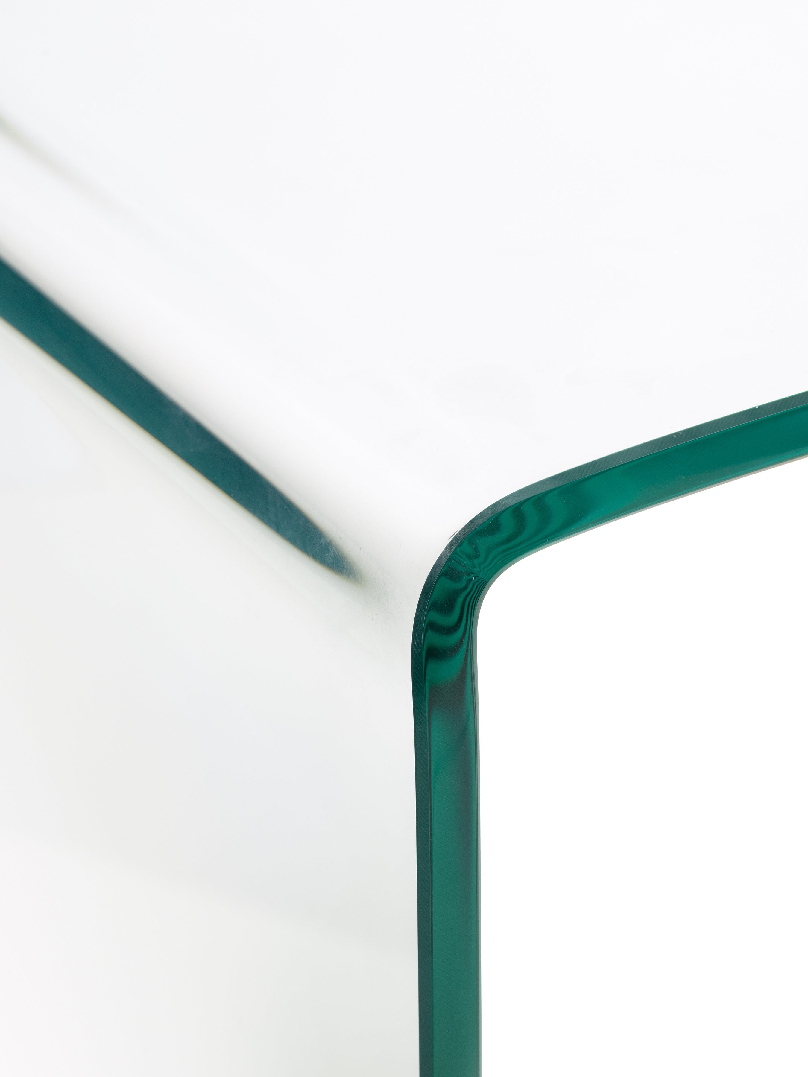 Amalfi Bent Glass Console Table – Julian Bowen, view 4