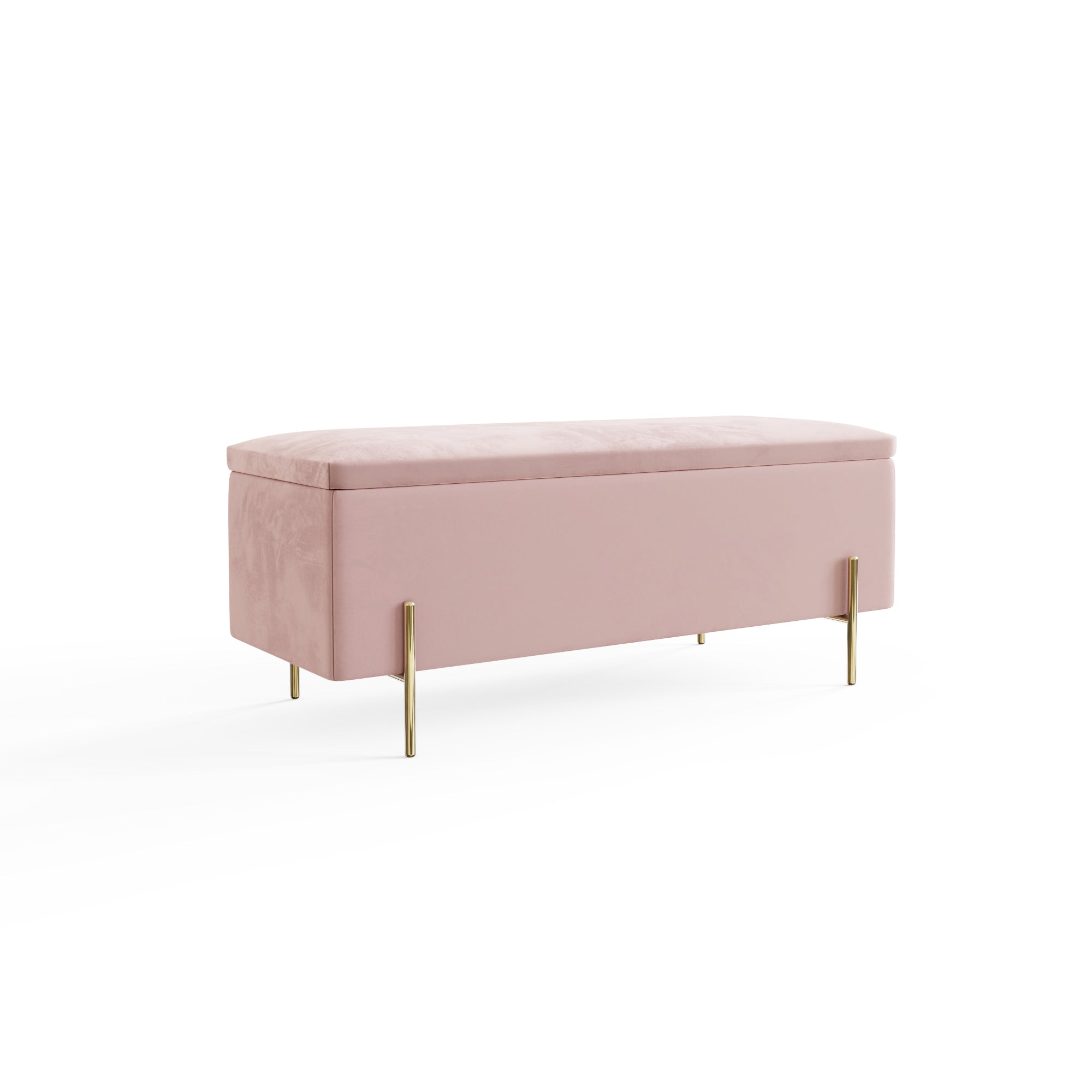 Mystica Ottoman Storage Bench Blush Pink – GFW