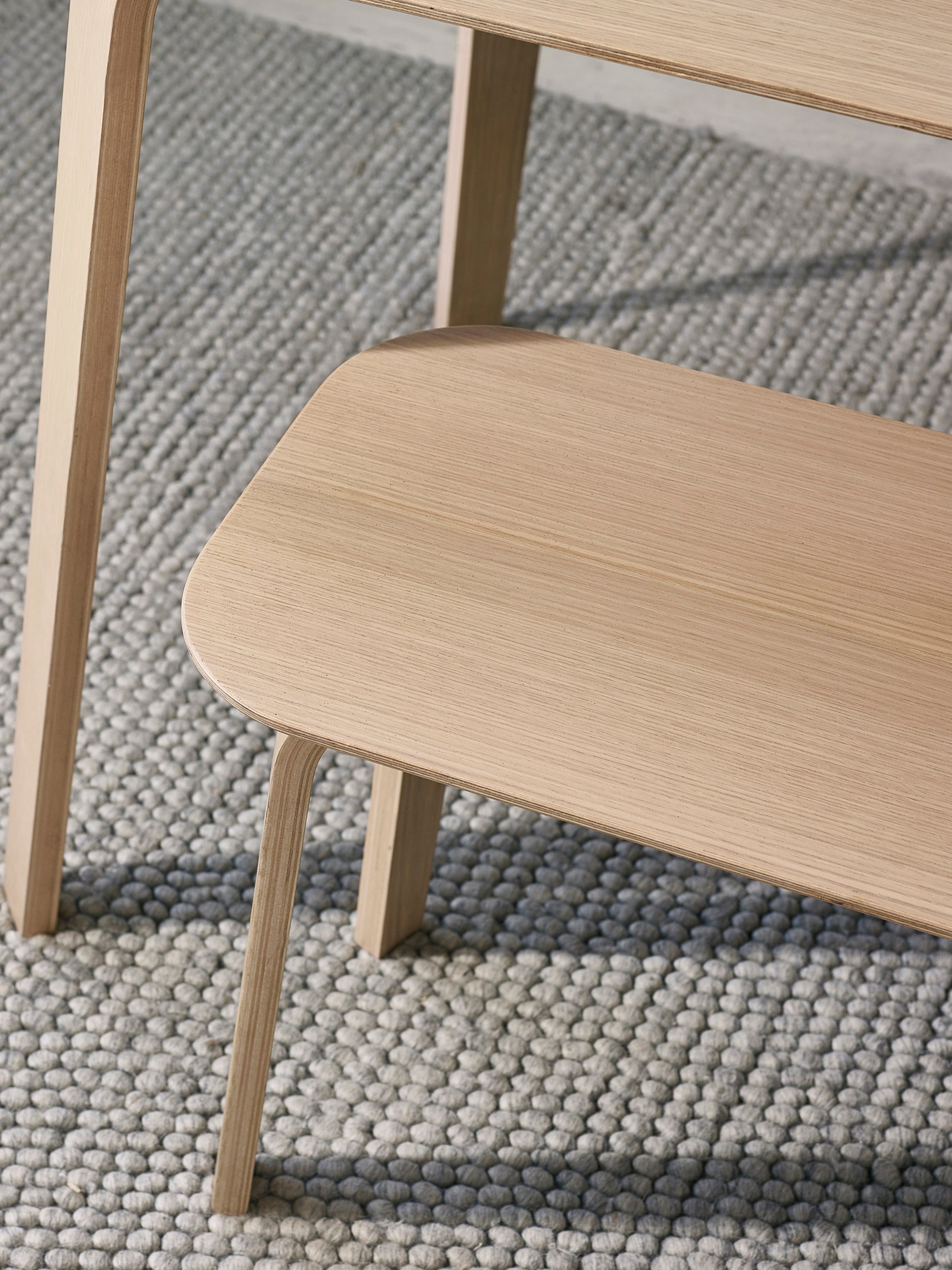 Kaito Oak Curved Leg Bench – Julian Bowen, view 2