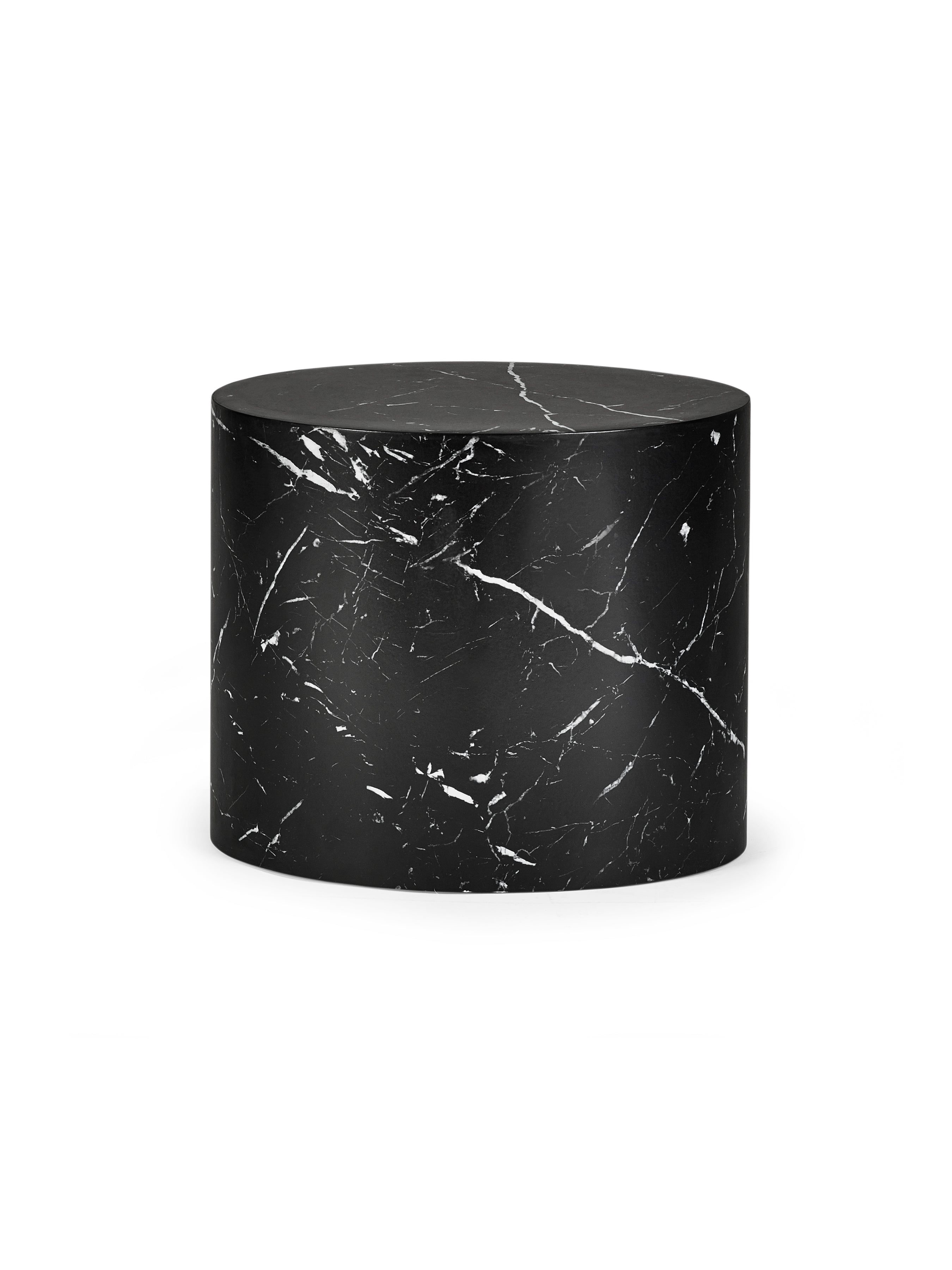 Toba Nest of 2 Black Marble Effect Tables – Julian Bowen