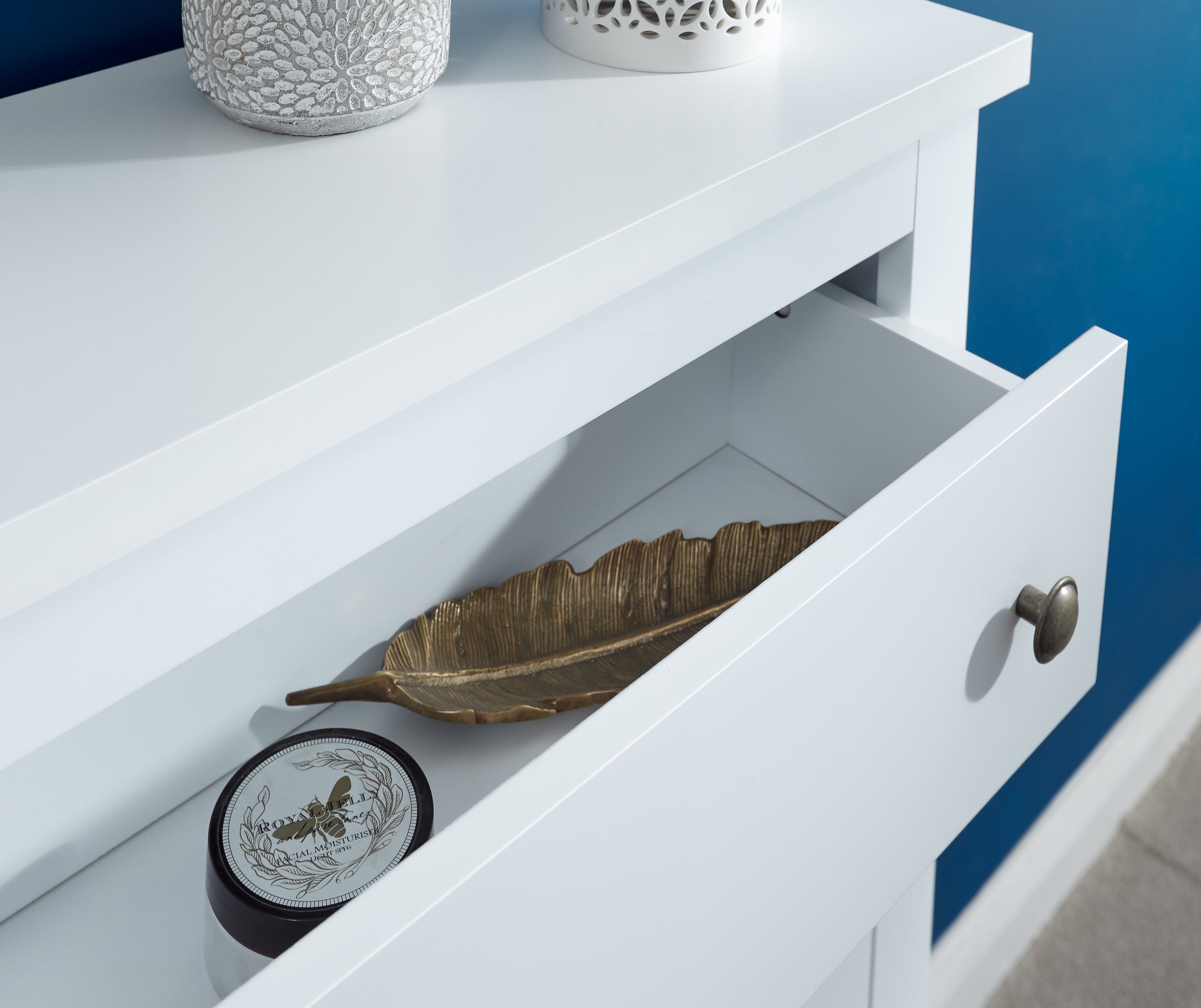 Deluxe Two Tier Shoe Cabinet – White
