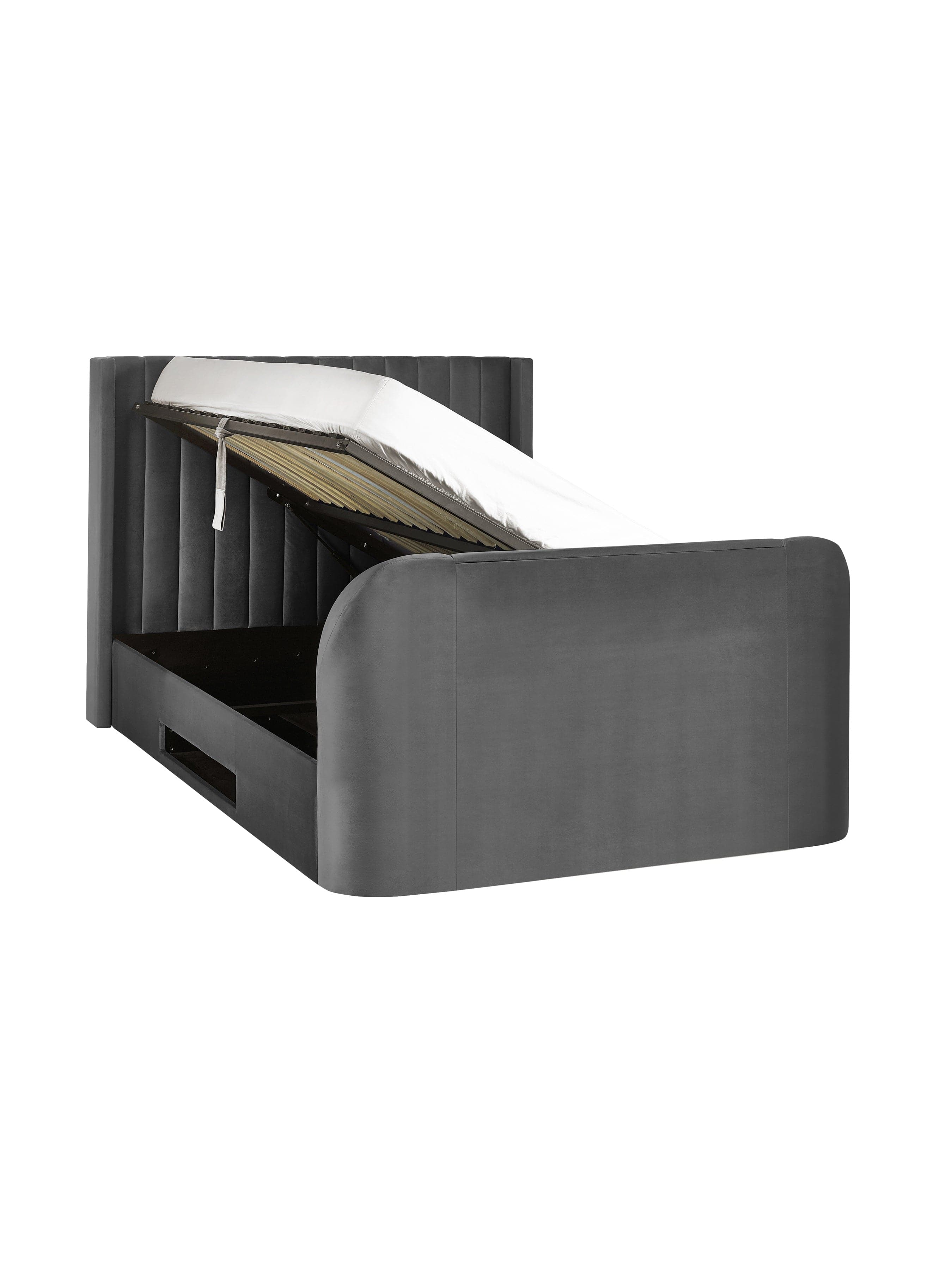 Clara Ottoman TV Bed - Dark Grey – Julian Bowen, view 8