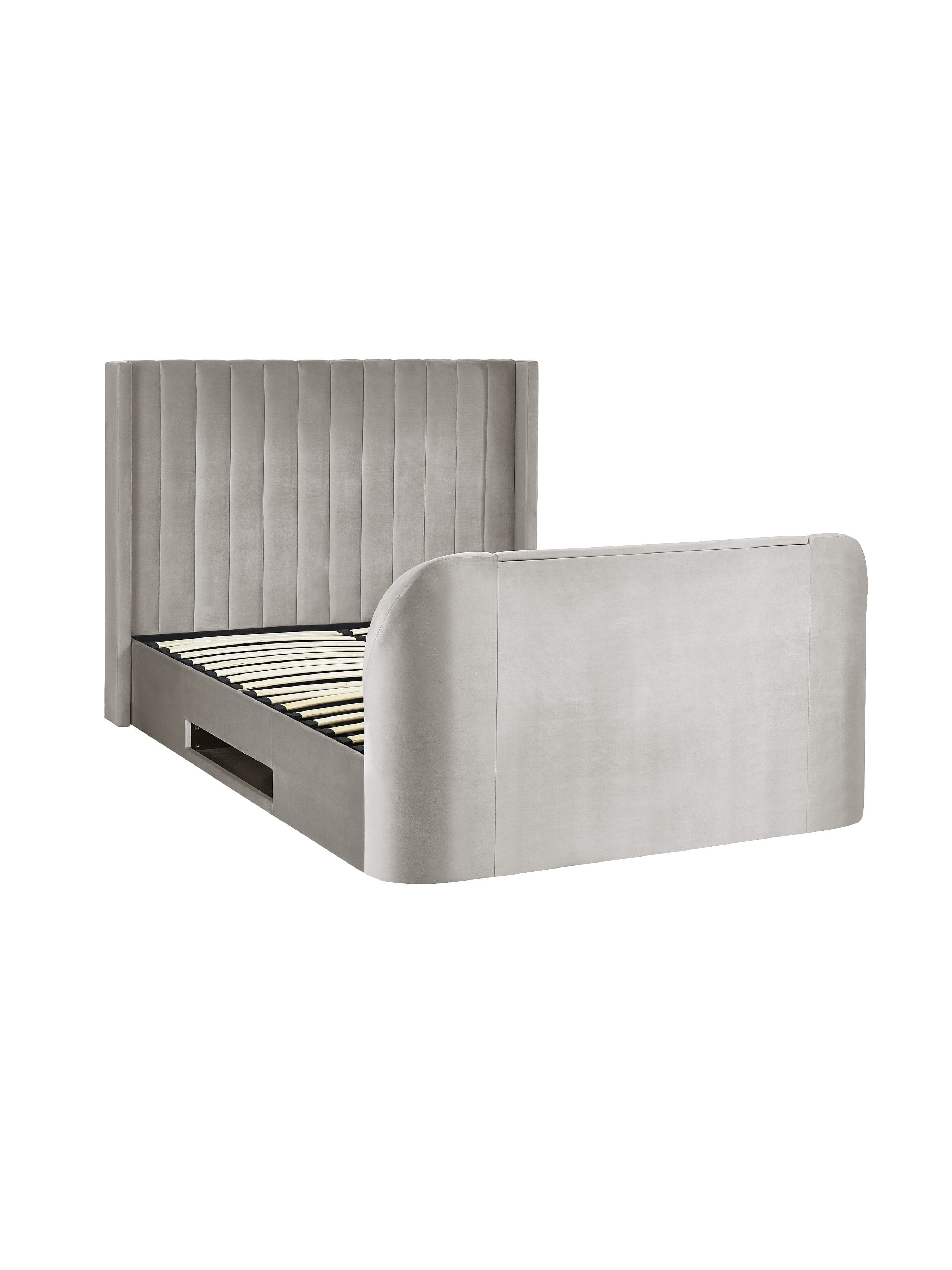 Clara Ottoman TV Bed - Light Grey – Julian Bowen, view 9