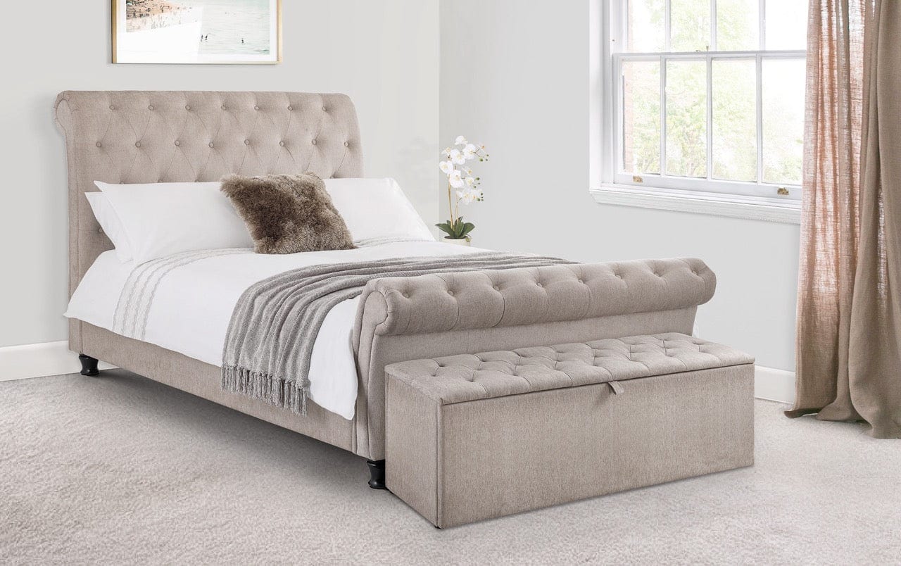 Julian Bowen Fabric Bed Double 135cm 4ft 6in Ravello Bed Bed Kings