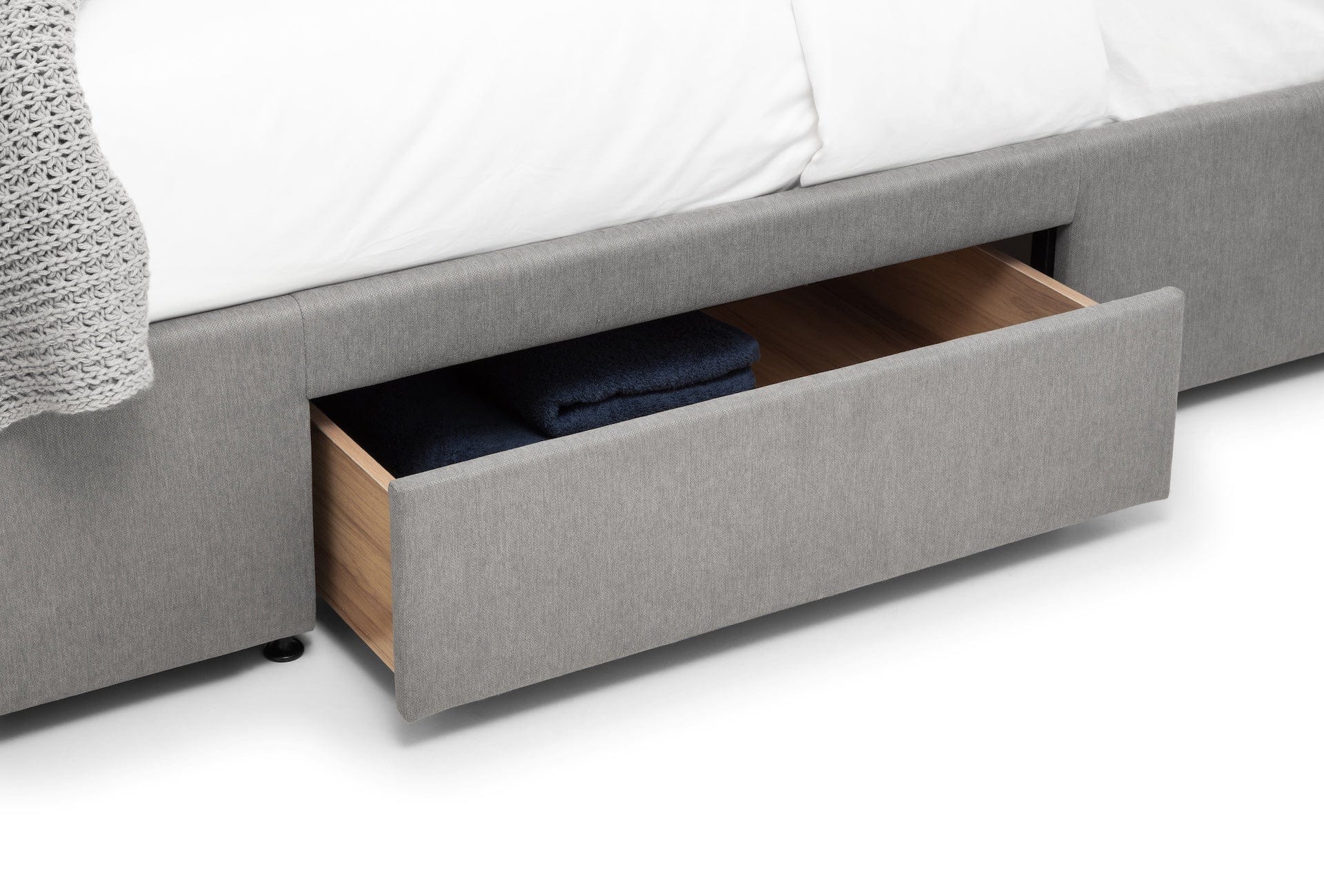 Fullerton 4 Drawer Bed - Grey – Julian Bowen, view 5
