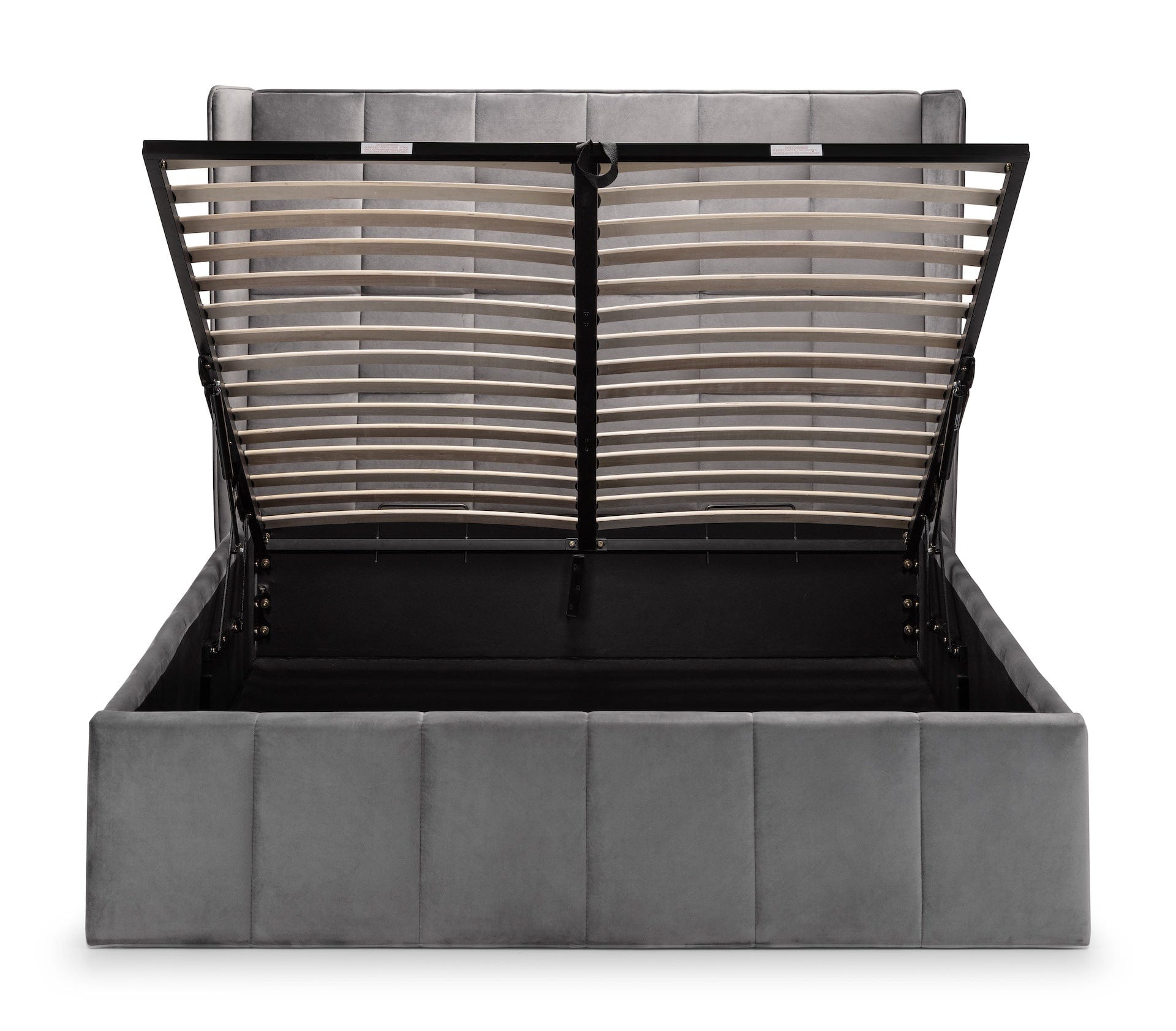 Gatsby Storage Ottoman Bed - Light Grey – Julian Bowen, view 8