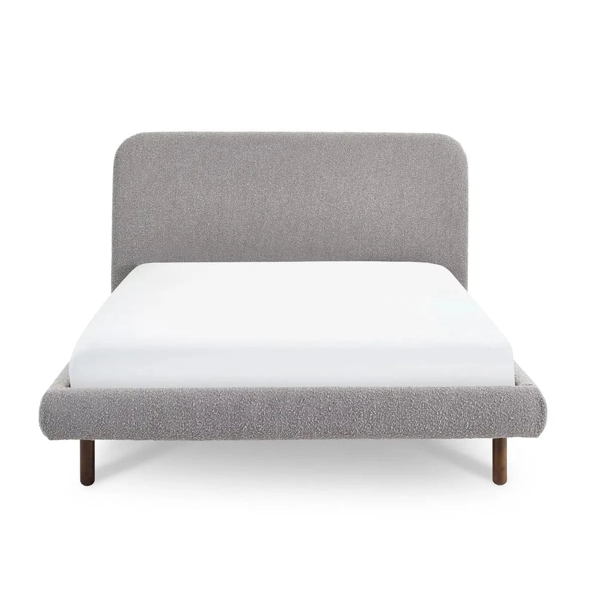 Hannah Boucle Bed - Grey – Julian Bowen, view 3