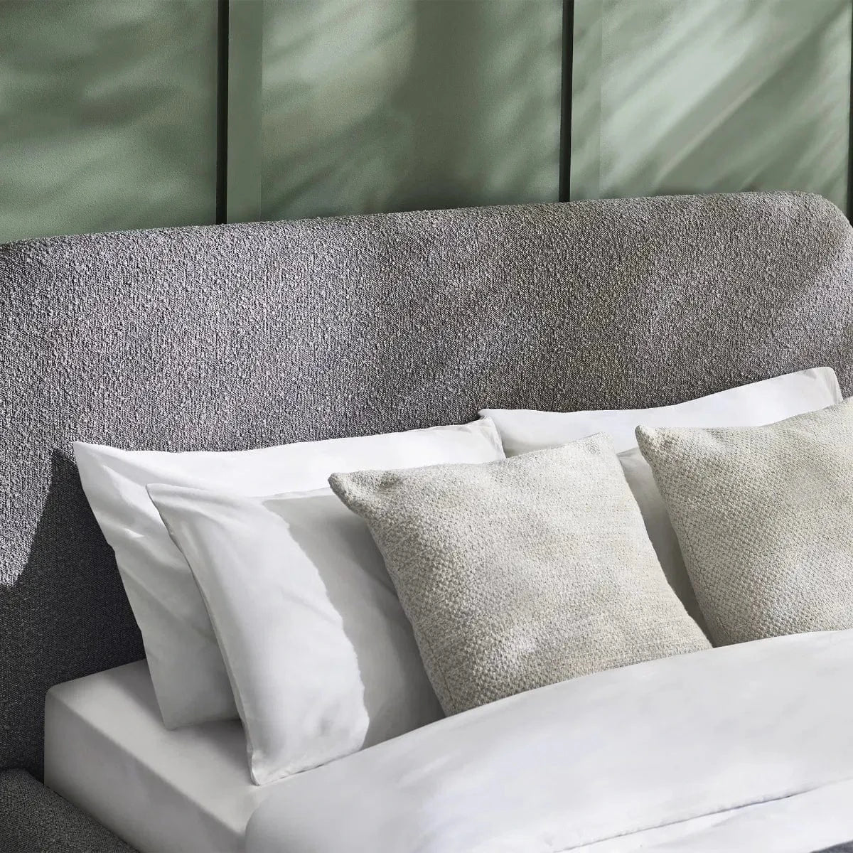 Hannah Boucle Bed - Grey – Julian Bowen, view 5