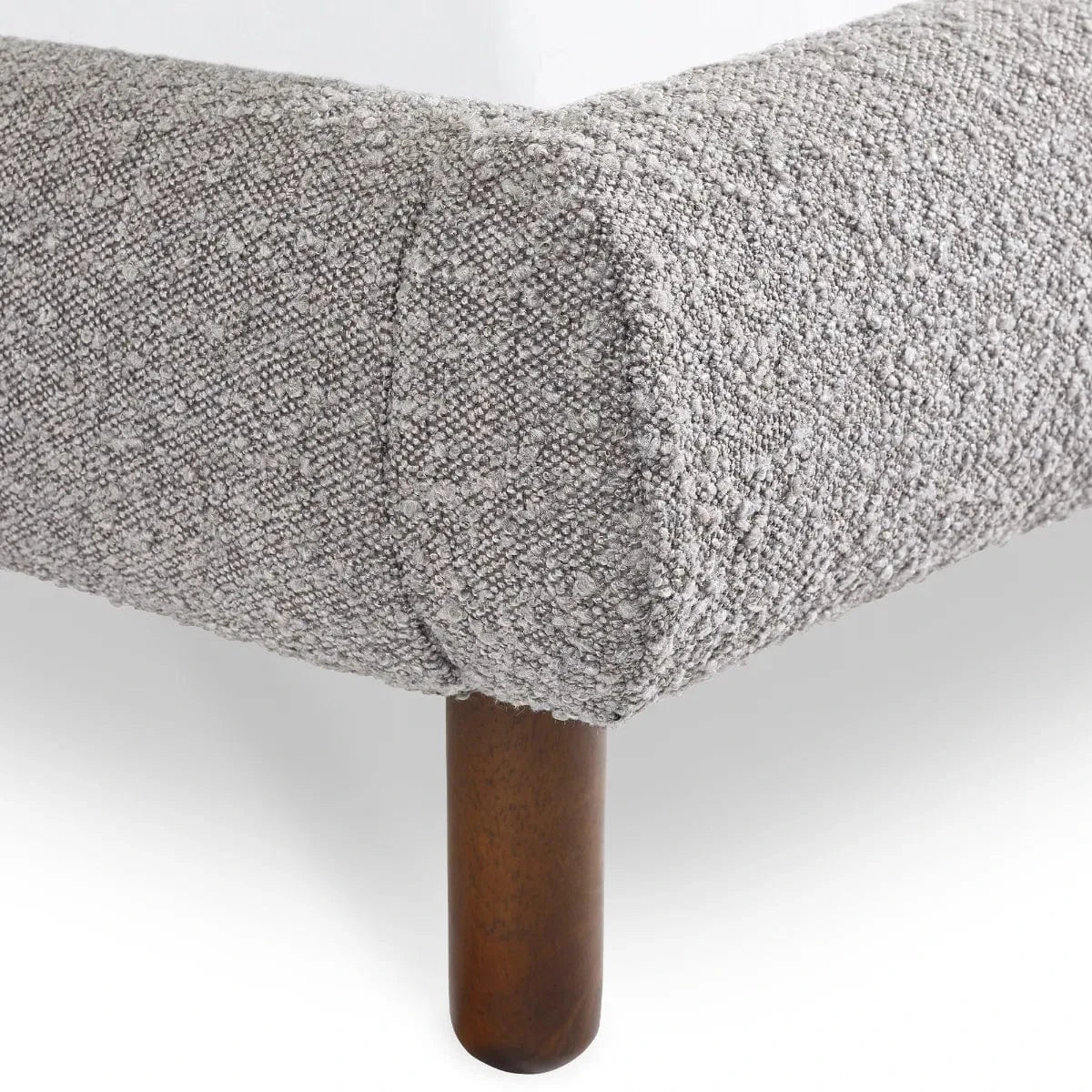 Hannah Boucle Bed - Grey – Julian Bowen, view 8