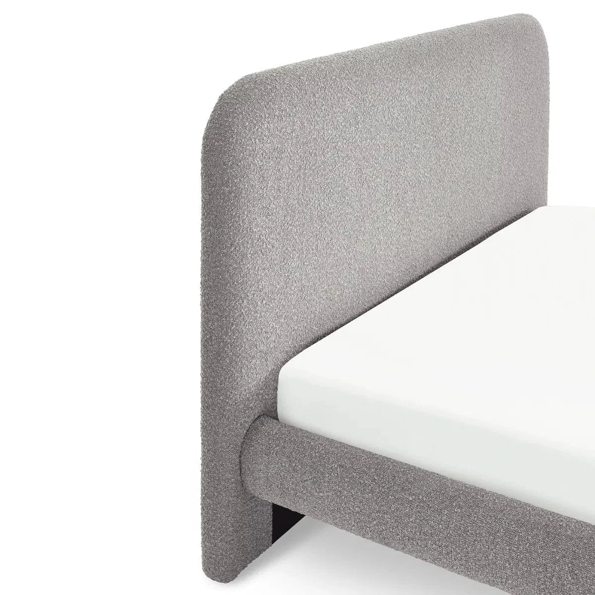 Hannah Boucle Bed - Grey – Julian Bowen, view 7