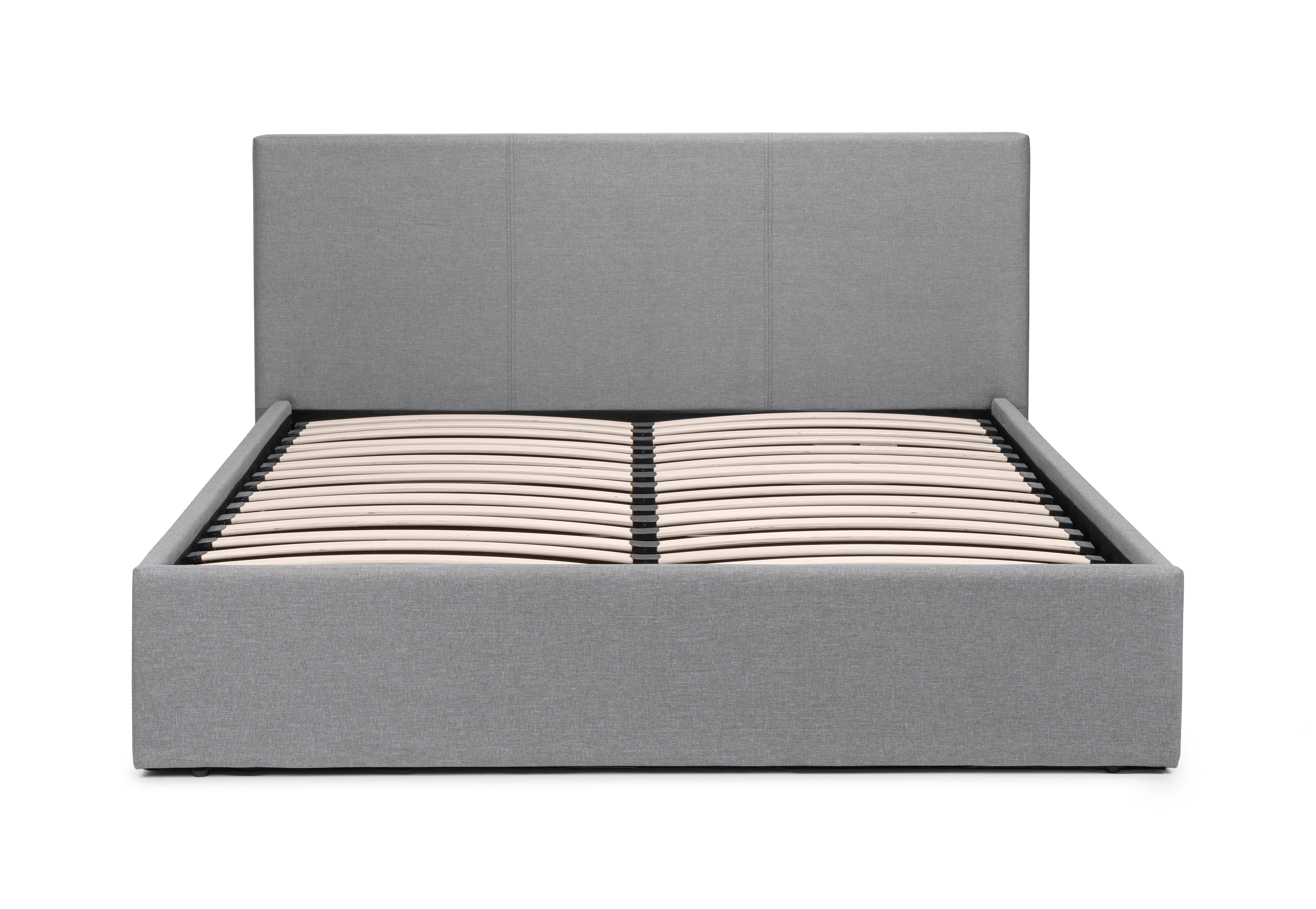 Rialto Lift-Up Storage Bed In Linen Fabric - Light Grey – Julian Bowen, view 4