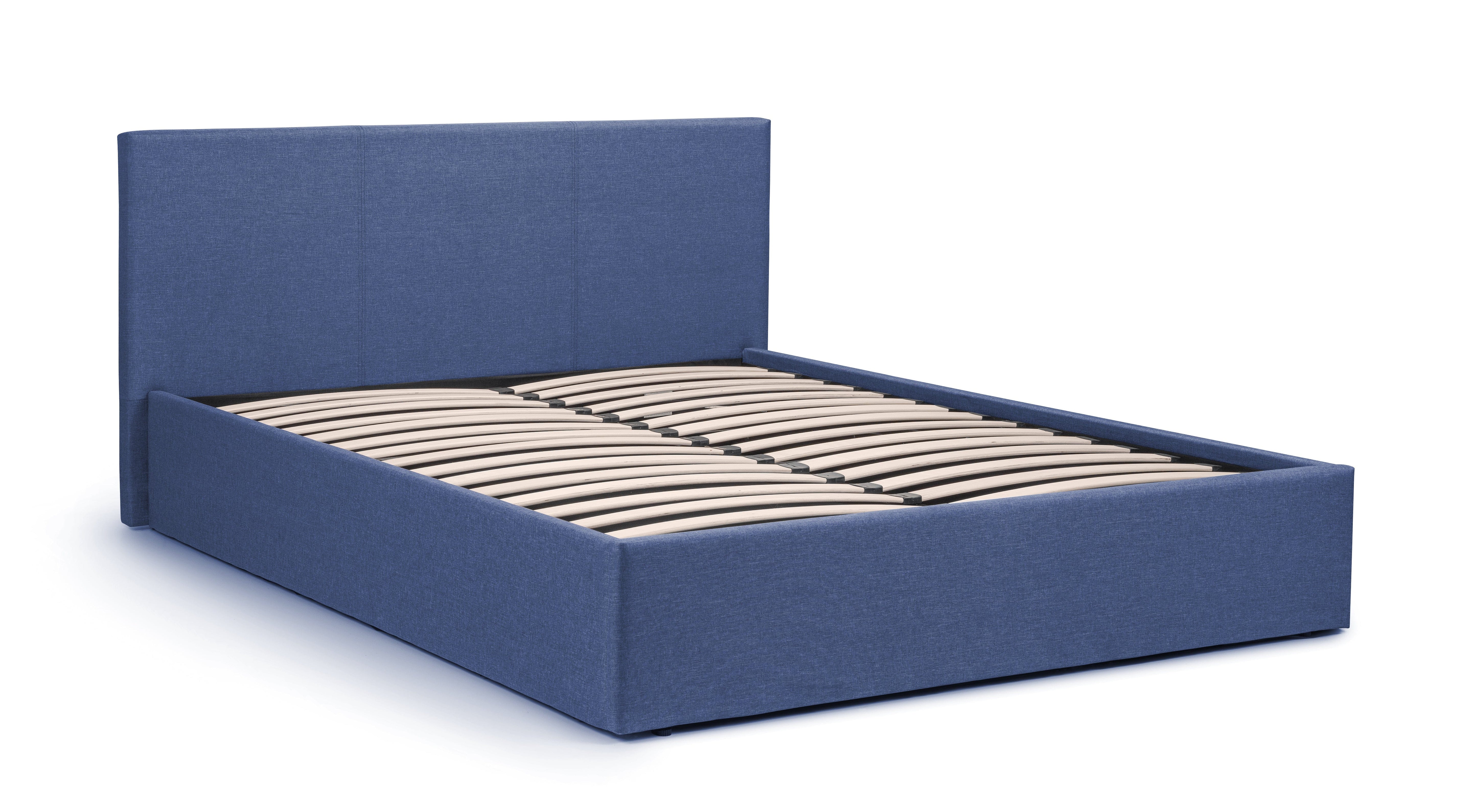 Rialto Lift-Up Storage Bed - Blue Linen – Julian Bowen, view 2