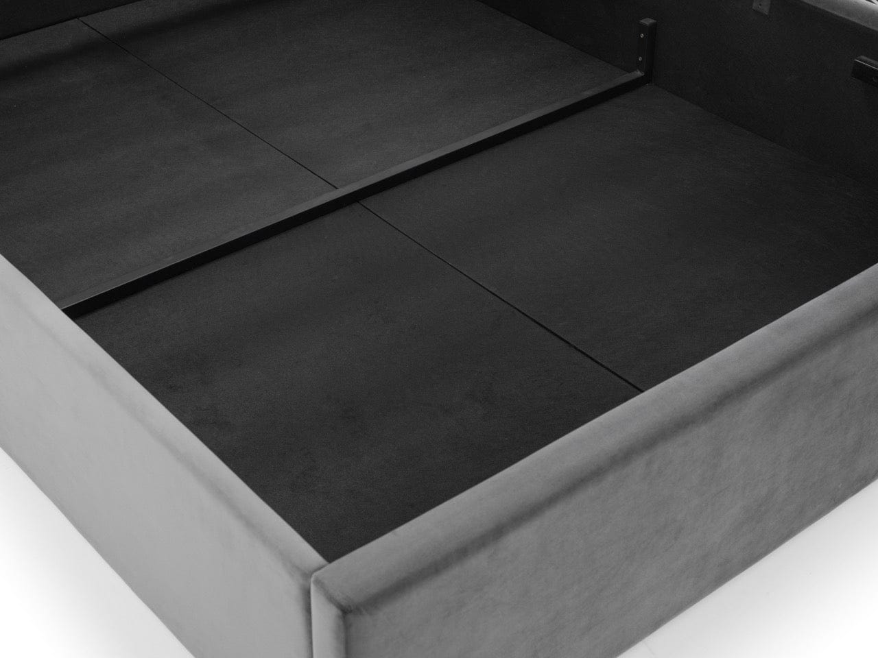 Julian Bowen Fabric Bed Sanderson Diamond Quilted Velvet Ottoman Bed Bed Kings