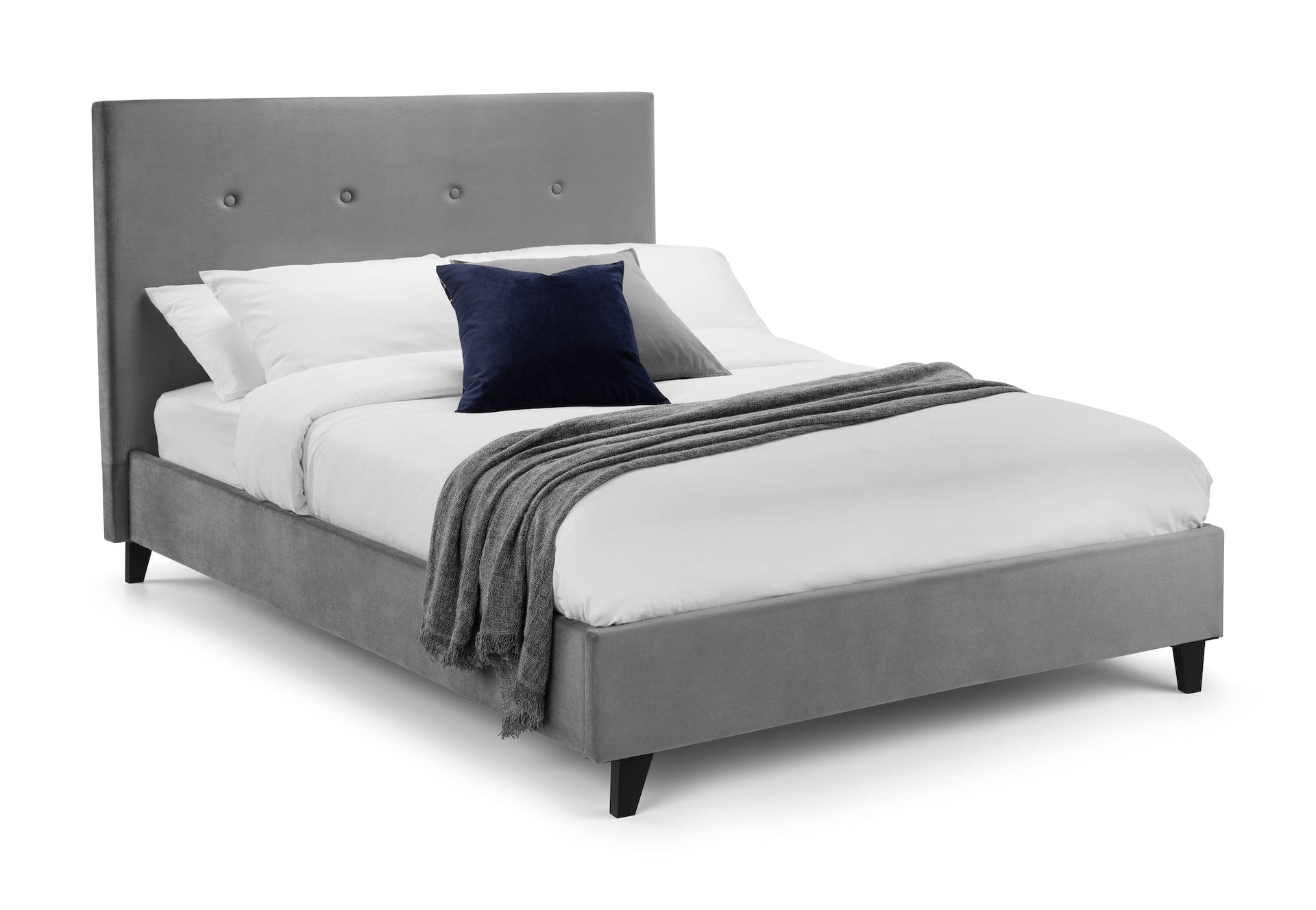 Shoreditch High Headboard Bed - Slate Grey – Julian Bowen