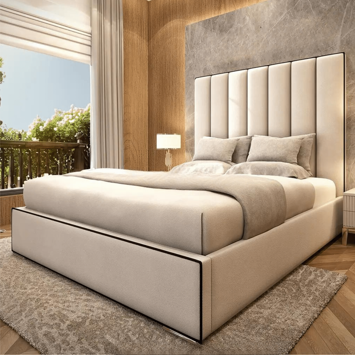 Miramare upholstered bed