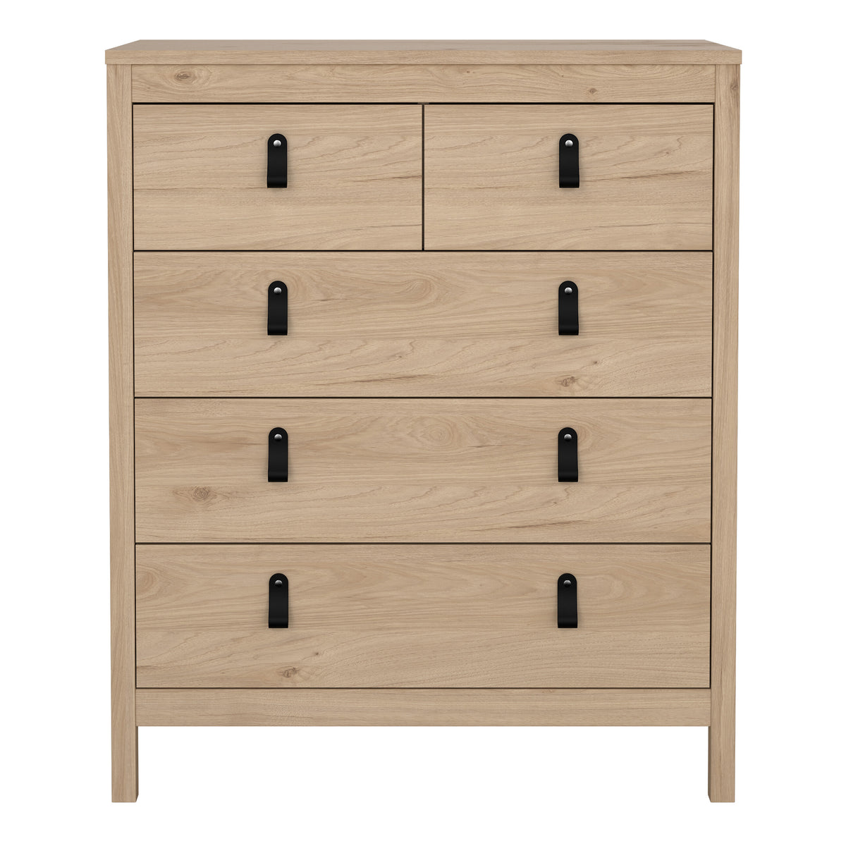 Barcelona chest of 3+2 drawers in Jackson hickory oak, photo 2