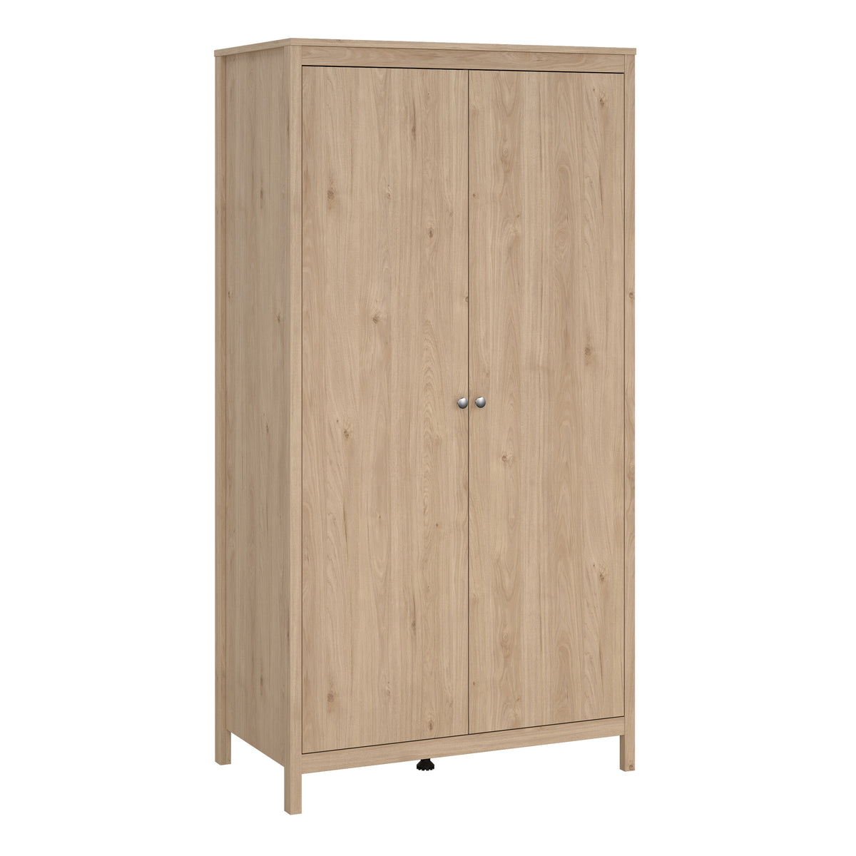 Madrid 2 door wardrobe in Jackson Hickory oak