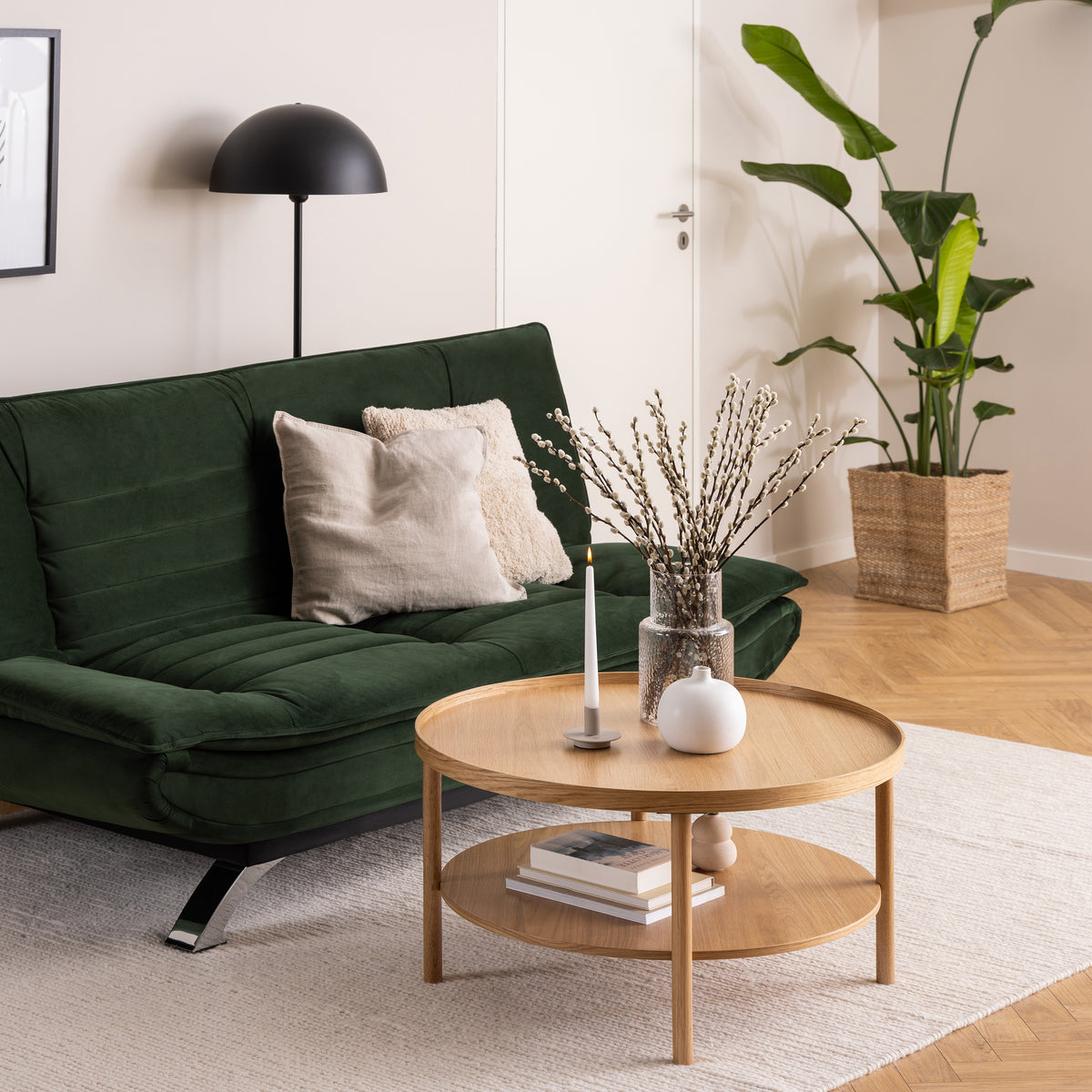 Banbury round coffee table in oak, photo 3