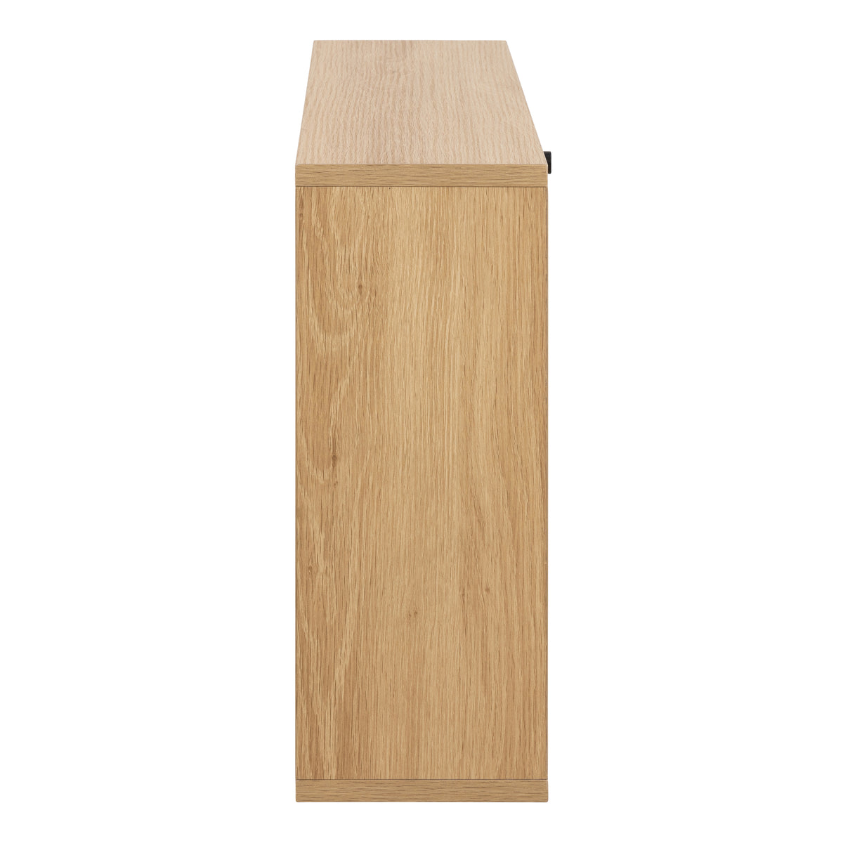 Albany wall mounted shoe cabinet with 1 flip down door in oak, photo 3