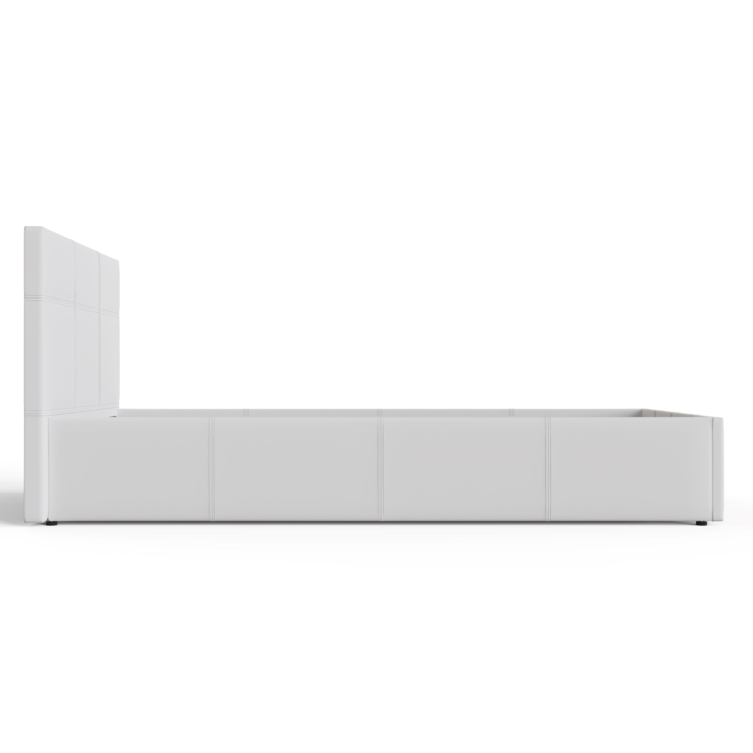 End Lift Ottoman Bed White – GFW, view 14