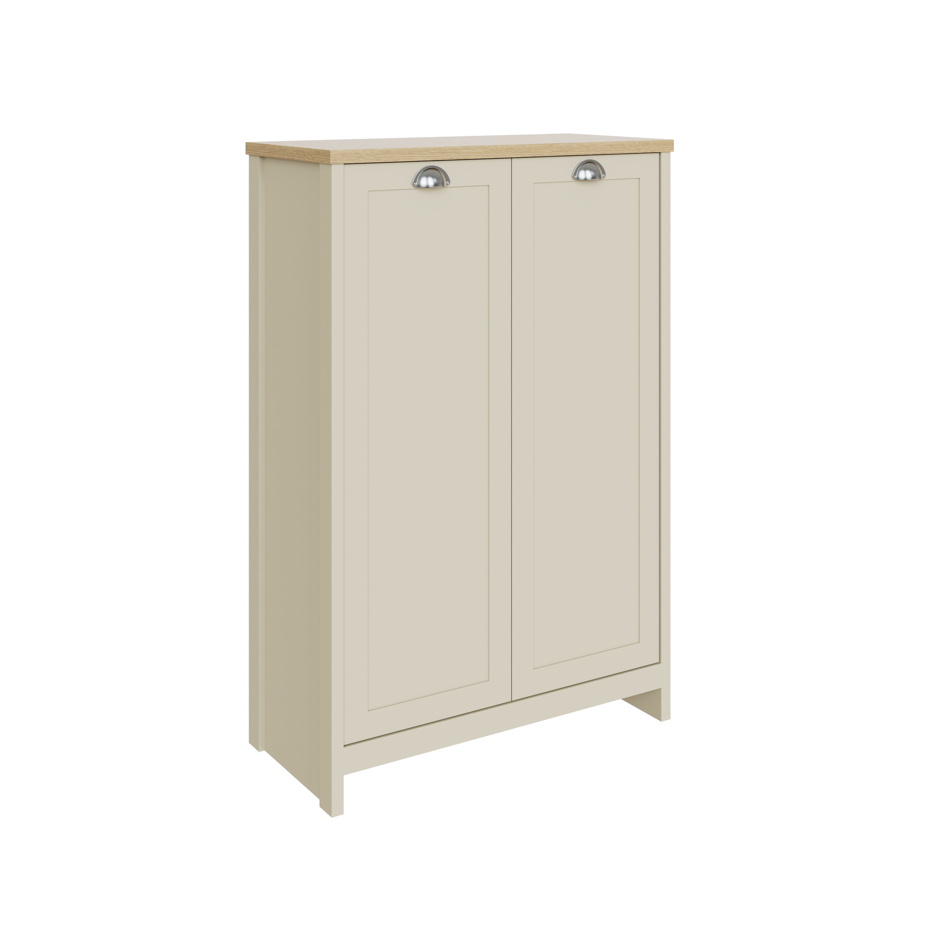 Lancaster 2 Door Shoe Cabinet Cream – GFW