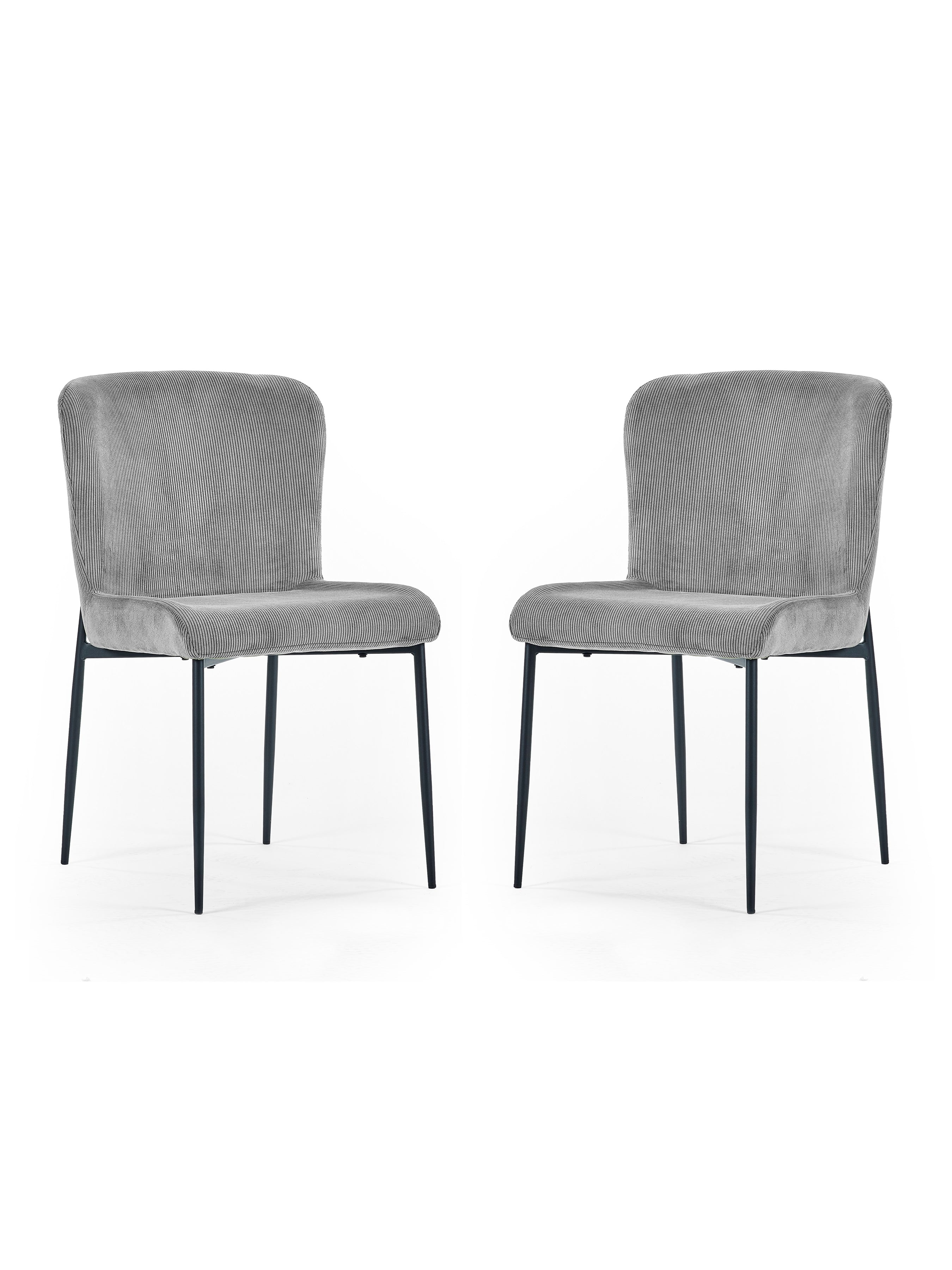 Leonie Dining Chairs - Grey (Set of 2) – Julian Bowen