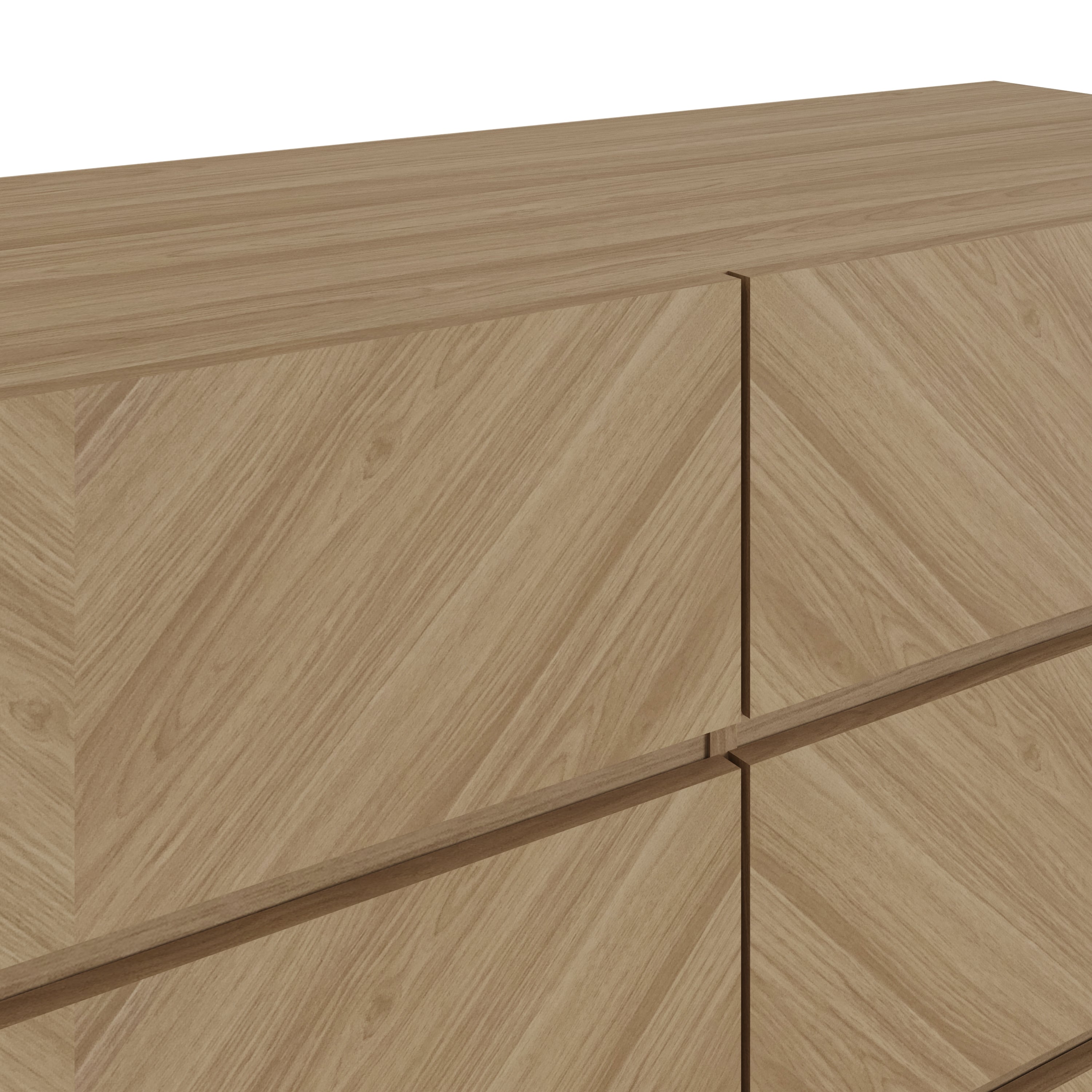 Catania 3+3 Drawer Chest Euro Oak – GFW, view 4