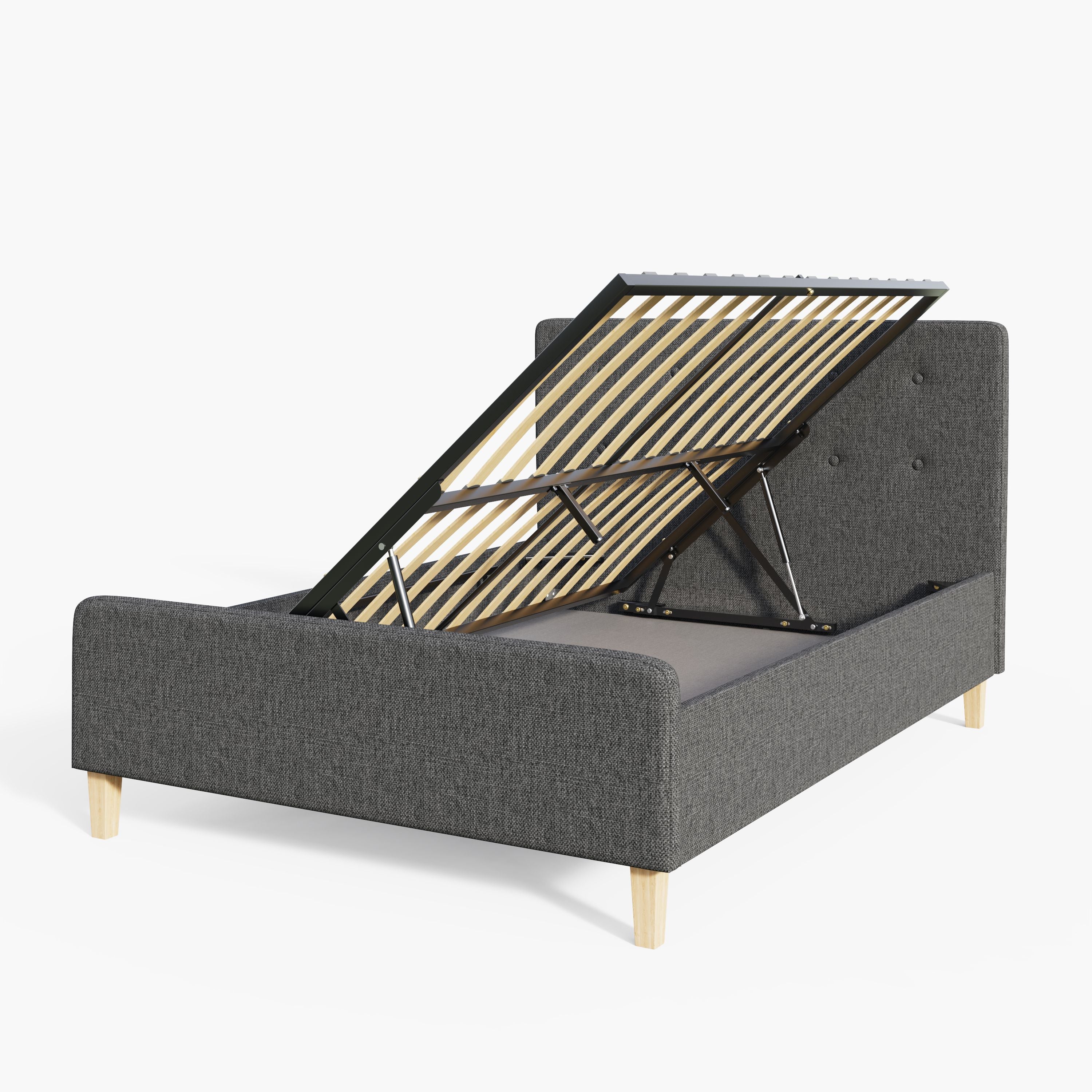 Ashbourne Ottoman Bed Dark Grey – GFW, view 26
