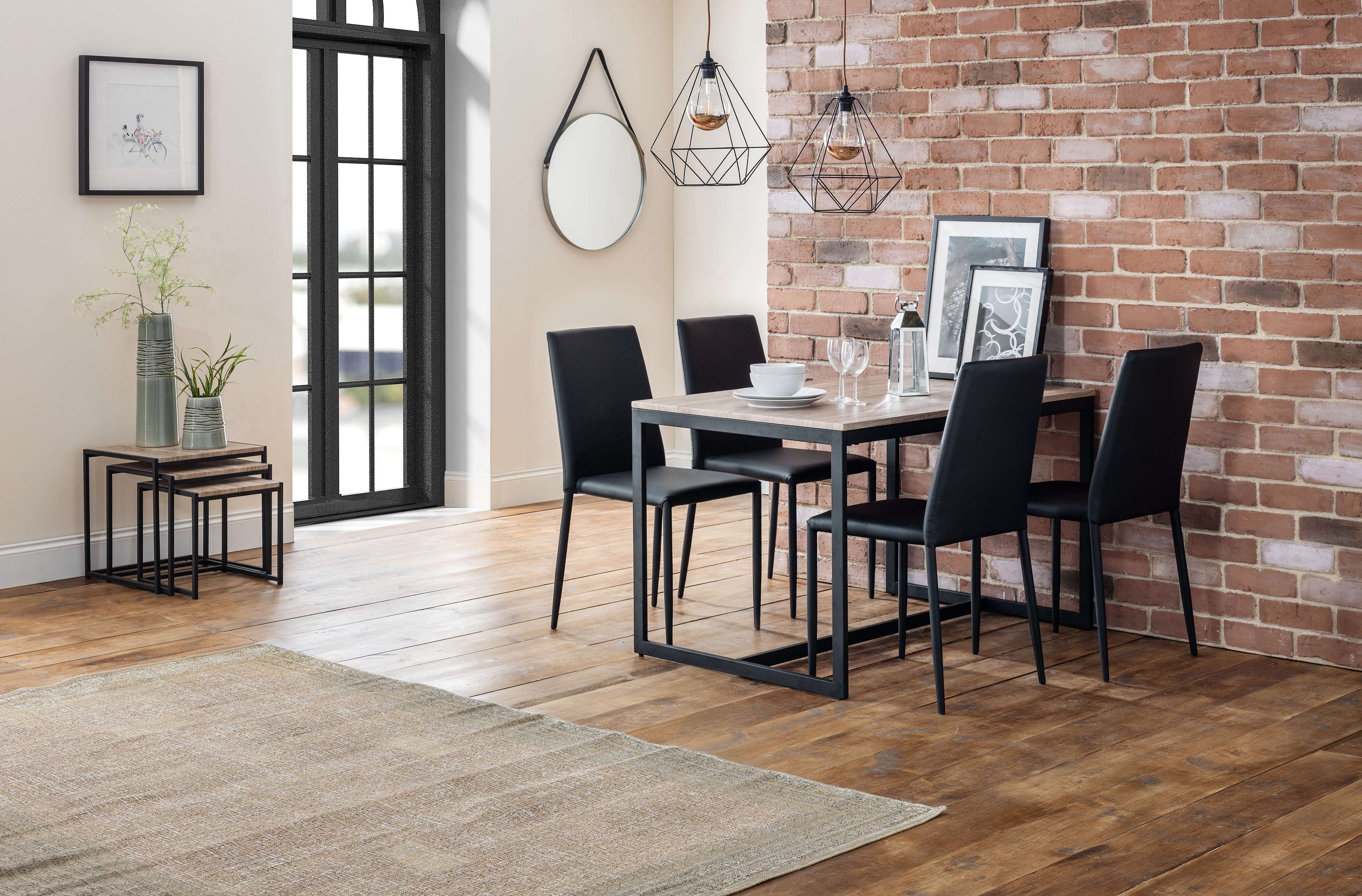 Jazz Chairs in Black (Set Of 4) – Julian Bowen, view 2