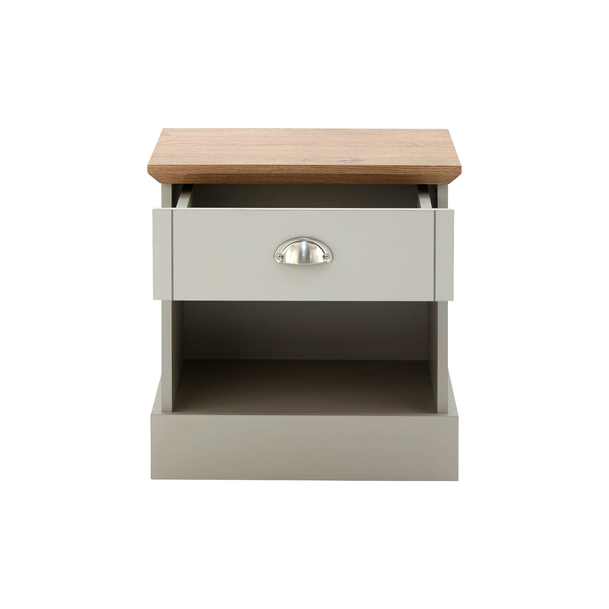 Kendal 1 Drawer Bedside Grey – GFW, view 8