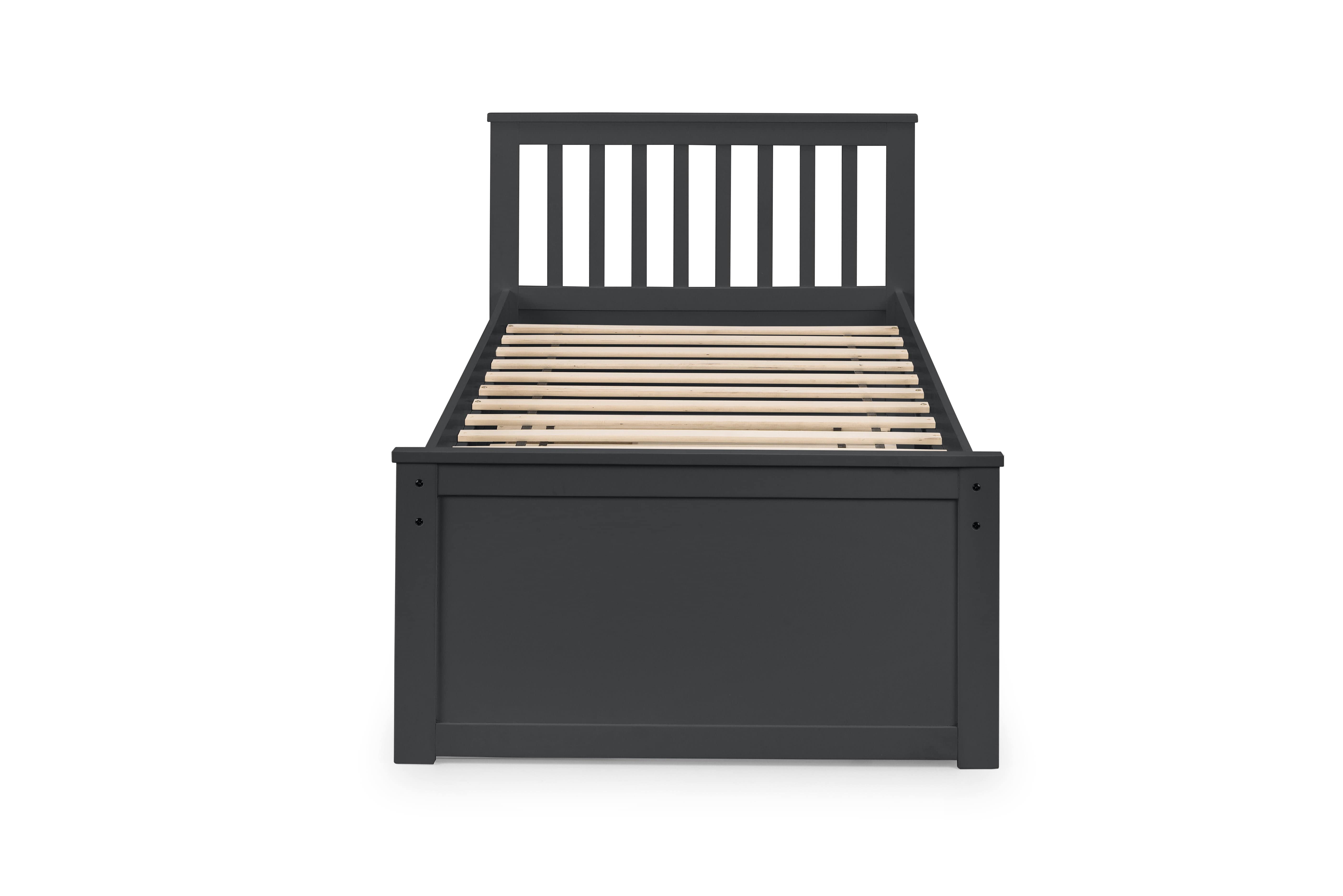 Maisie Bed With Underbed And Drawers - Anthracite – Julian Bowen, view 15