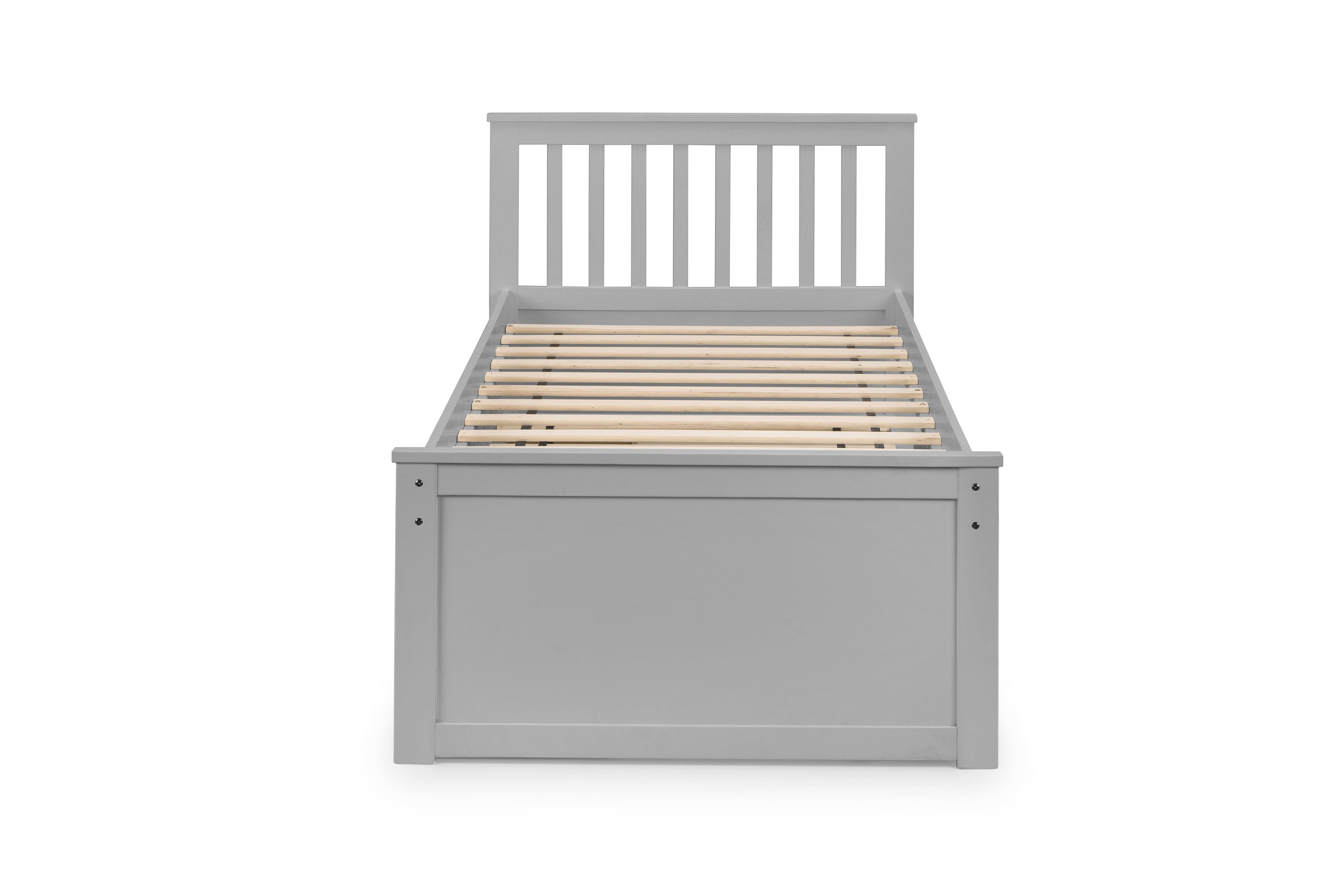 Maisie Bed With Underbed And Drawers - Light Grey – Julian Bowen, view 5
