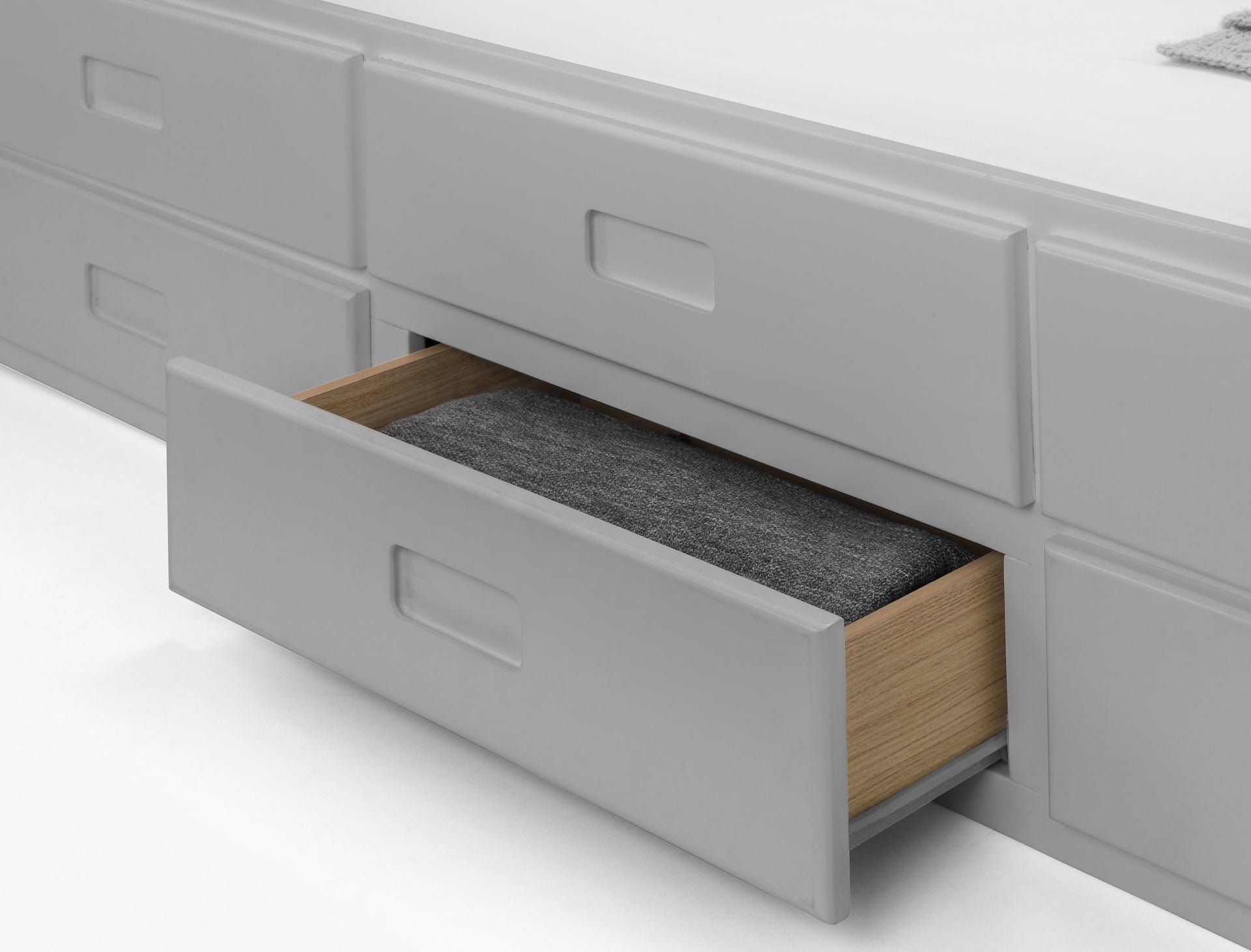 Maisie Bed With Underbed And Drawers - Light Grey – Julian Bowen, view 13